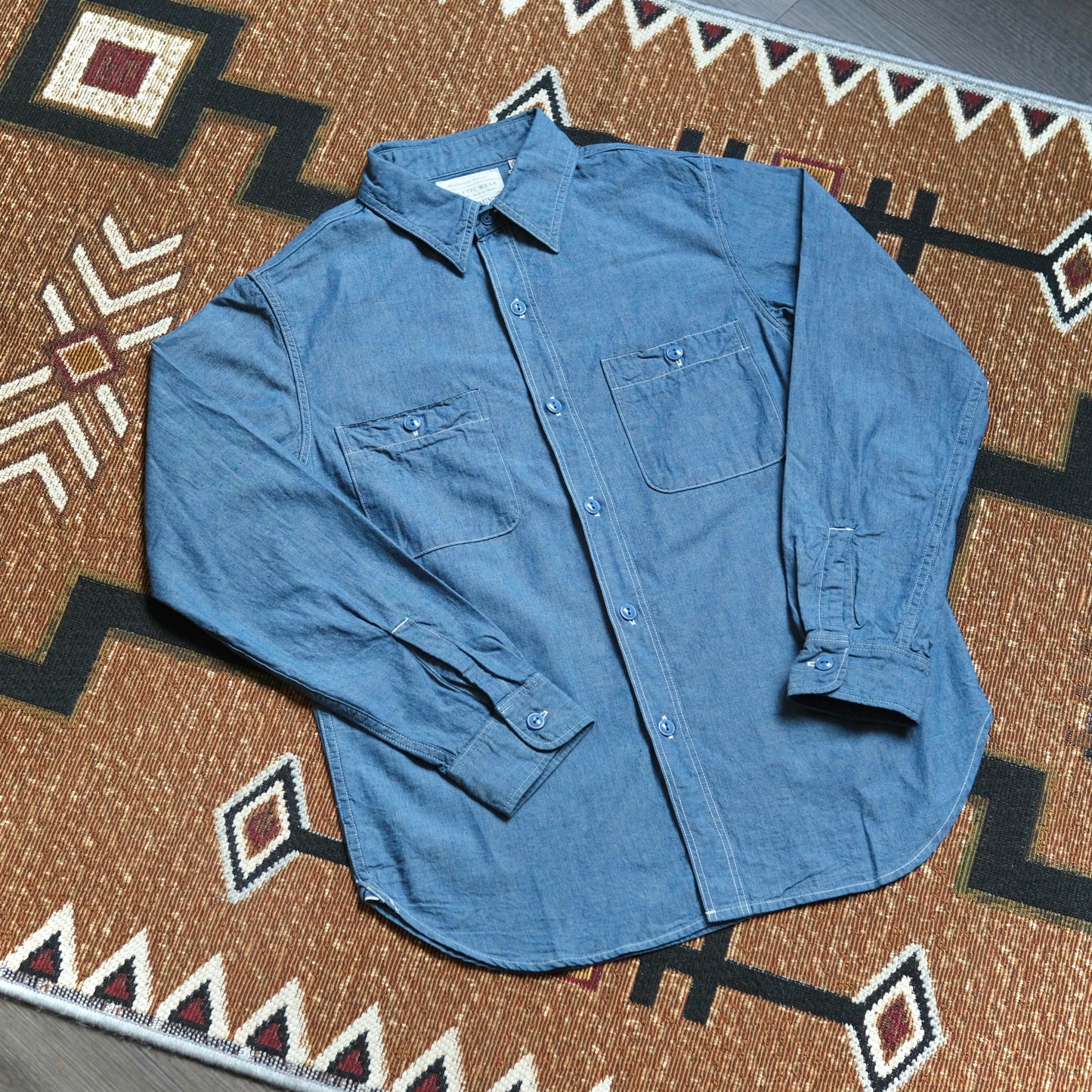FULL COUNT Chambray Work Shirt