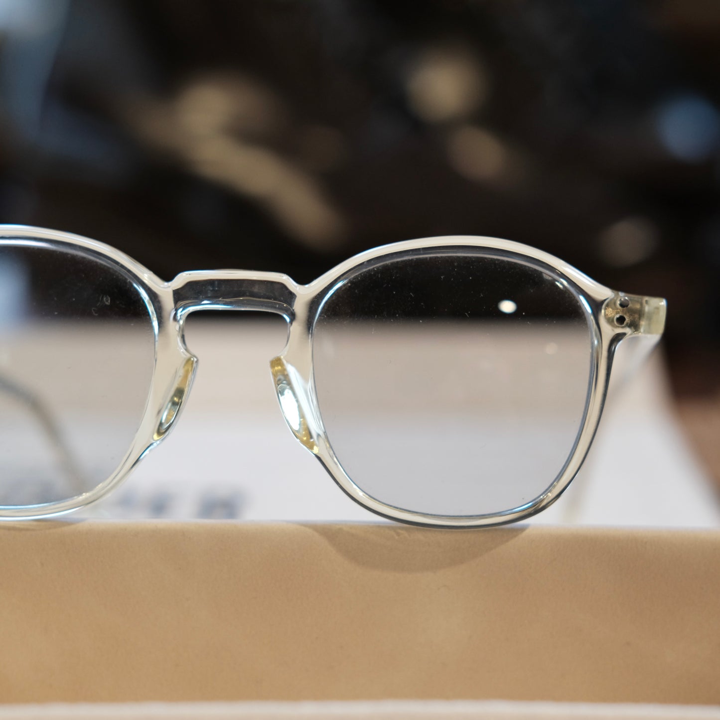 Rewinder Spectacles x Leather Healer Welly Sunglasses (Smoke Beige)
