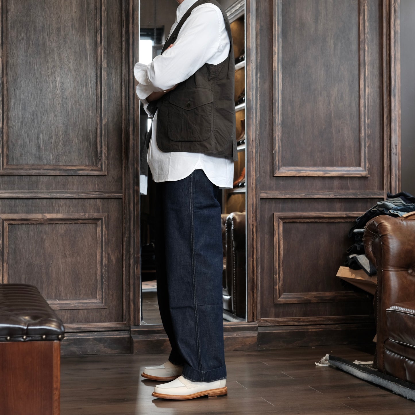 FULL COUNT U.S. Army Chino M-41 Denim
