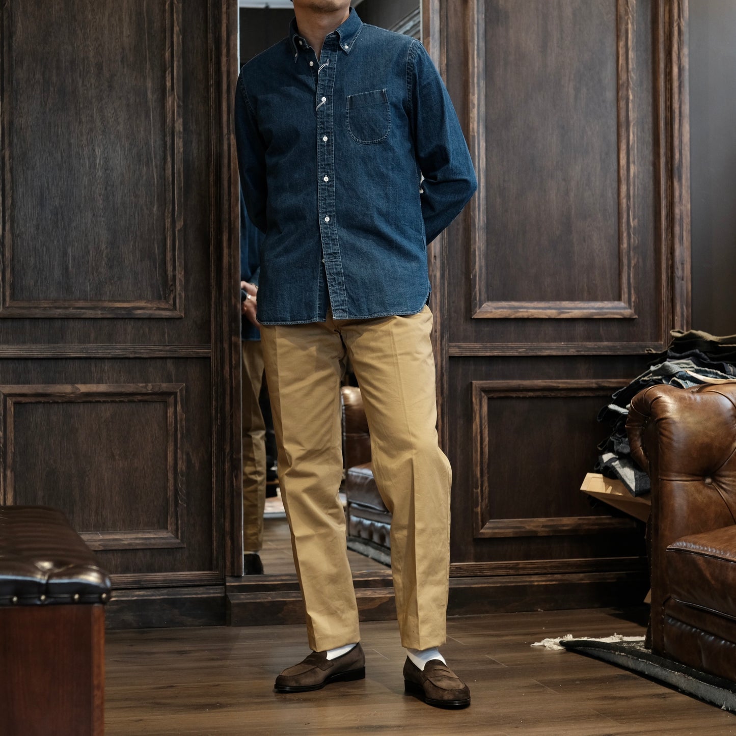 HAND ROOM Oxford Button Down Shirt