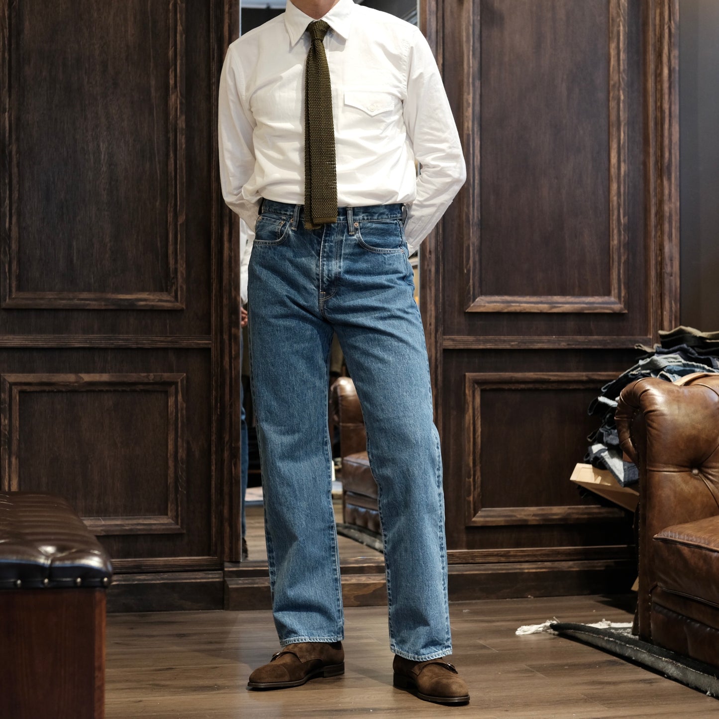HAND ROOM Wide Fit 5 Pockets Jeans