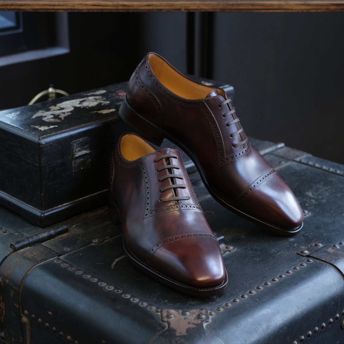 TLB Mallorca Artista Adelaide Punched Cap Toe Oxford (Van Gogh)