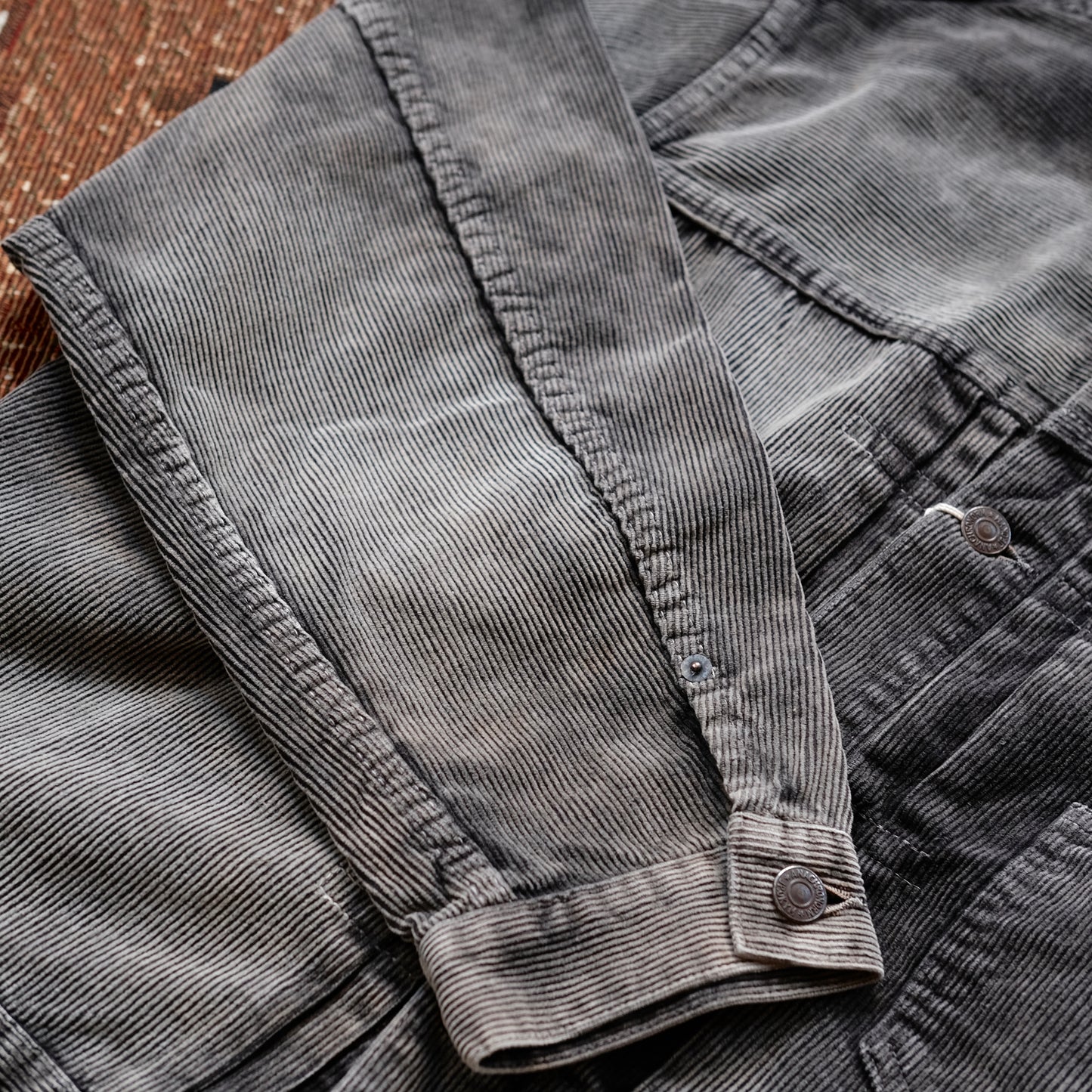 ANACHRONORM Sulfur Dyed Corduroy Front Tuck Jacket