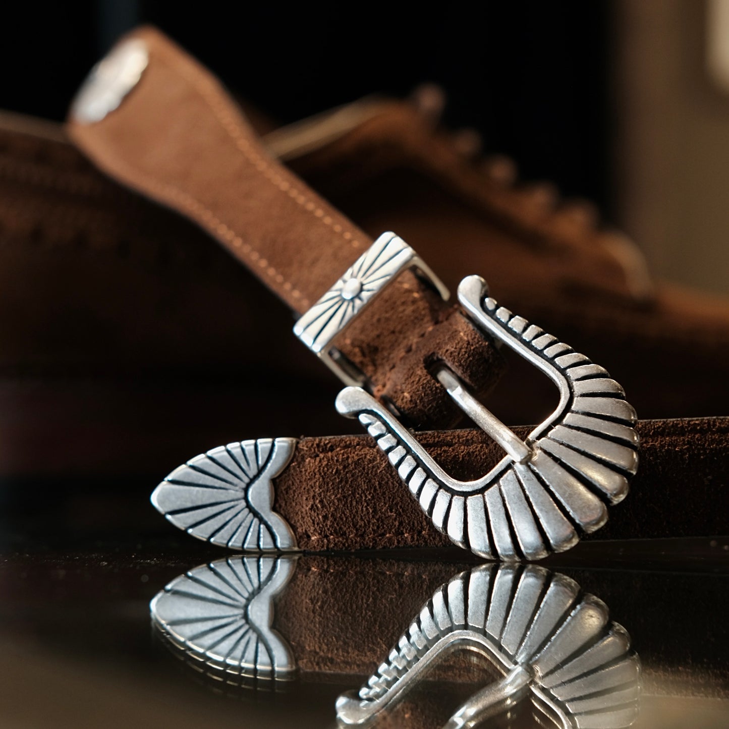 Adriano Meneghetti Apache Suede Leather Belt