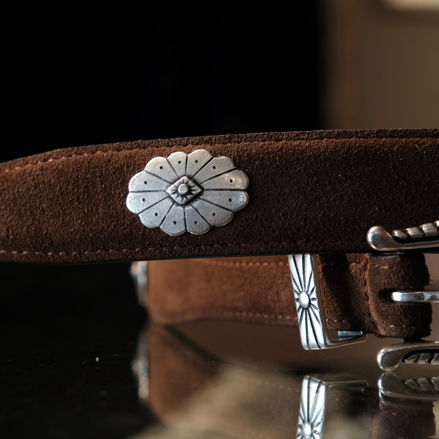 Adriano Meneghetti Apache Suede Leather Belt