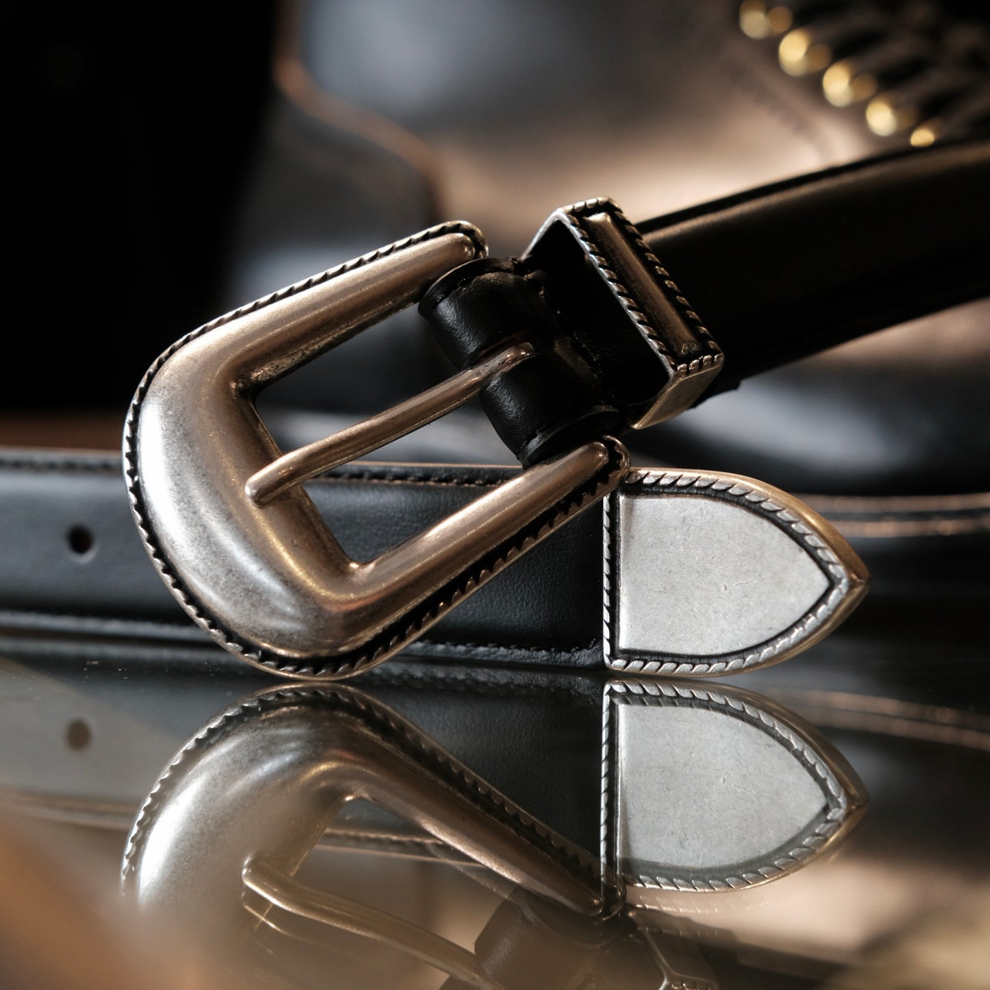 Adriano Meneghetti Ouray Low Calf Leather Belt