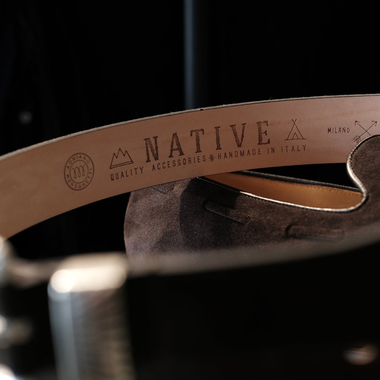 Adriano Meneghetti Josh Mid Suede Leather Belt