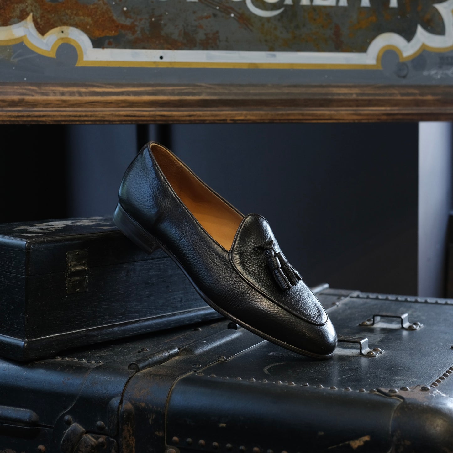 Berwick1707 Deerskin Belgian Tassel Loafer (4951)