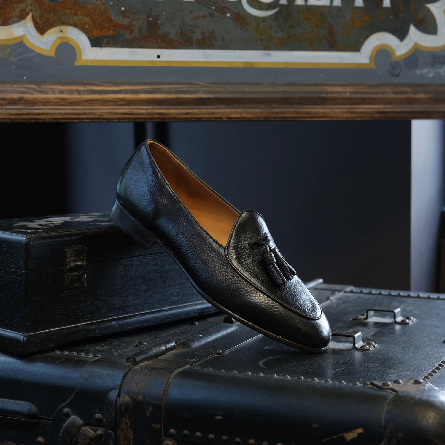 Berwick1707 Deerskin Belgian Tassel Loafer (4951)