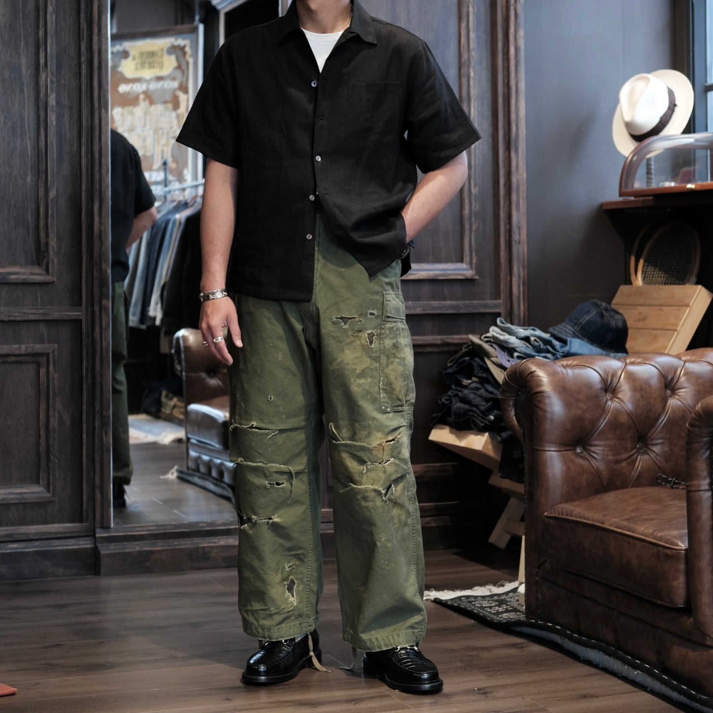 ANACHRONORM M-51 Damaged Field Cargo Pants