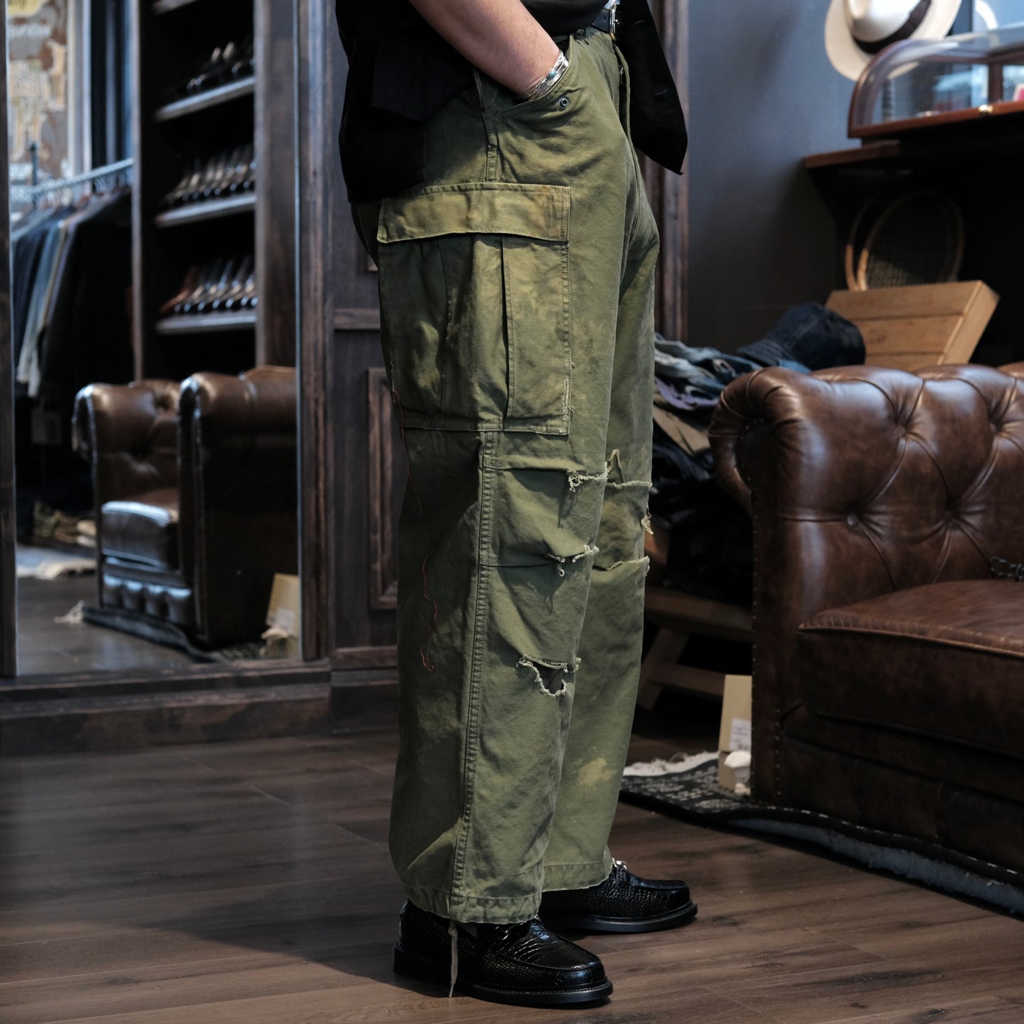 ANACHRONORM M-51 Damaged Field Cargo Pants