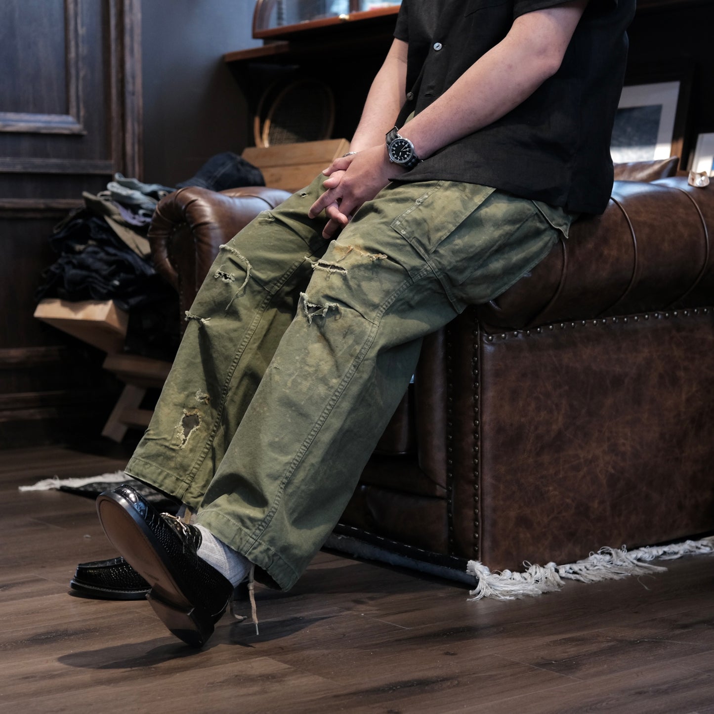 ANACHRONORM M-51 Damaged Field Cargo Pants