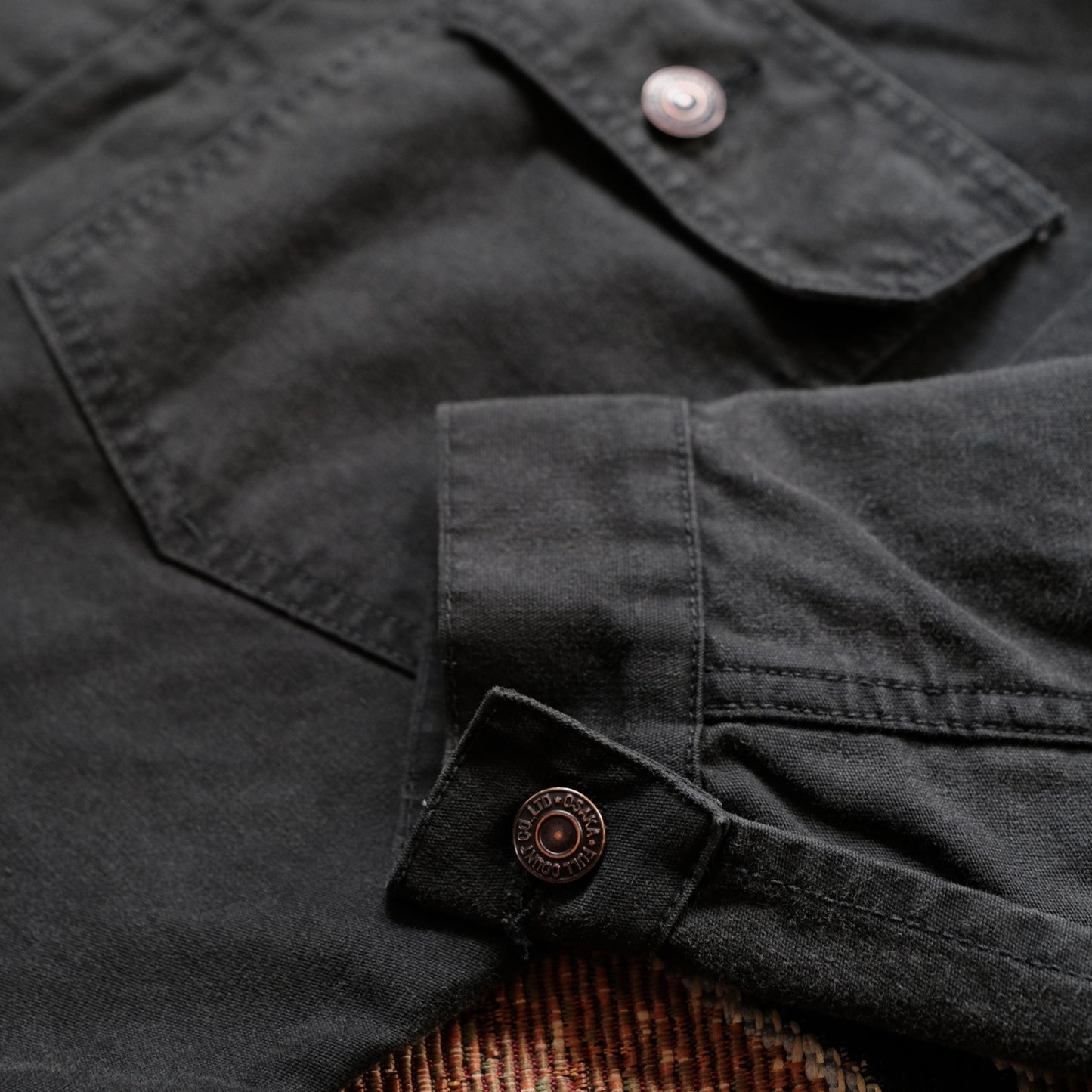 FULL COUNT Type 1 Black Dobby Cloth Jacket (2107)