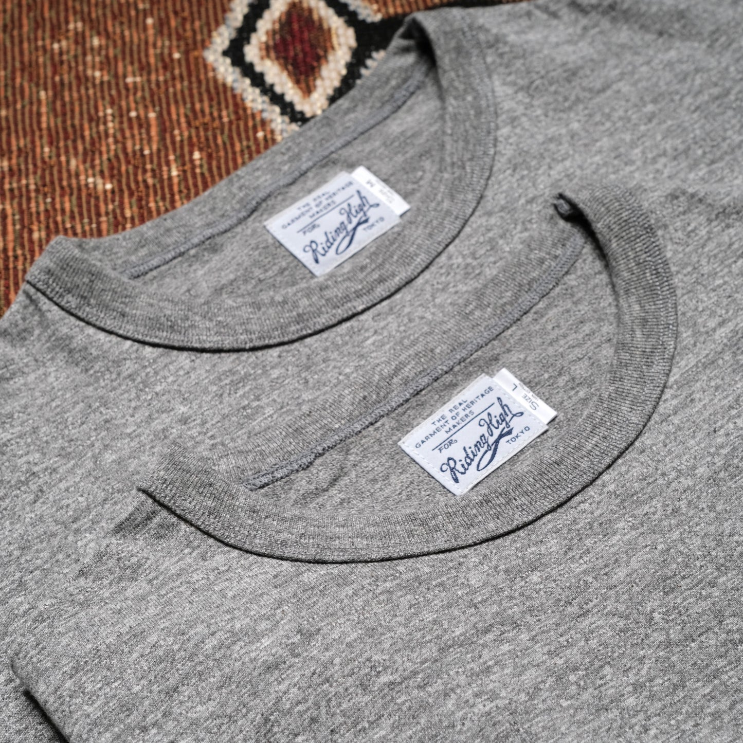 RIDING HIGH Custom Loopwheel S/S Print Tee (ARMY)