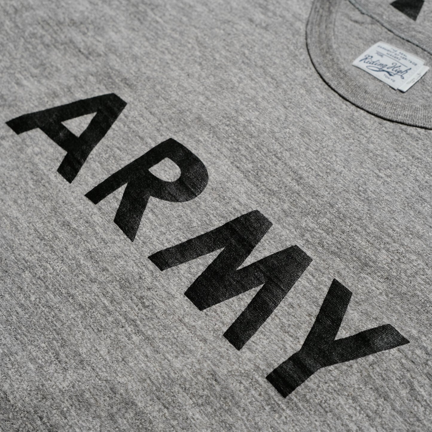 RIDING HIGH Custom Loopwheel S/S Print Tee (ARMY)
