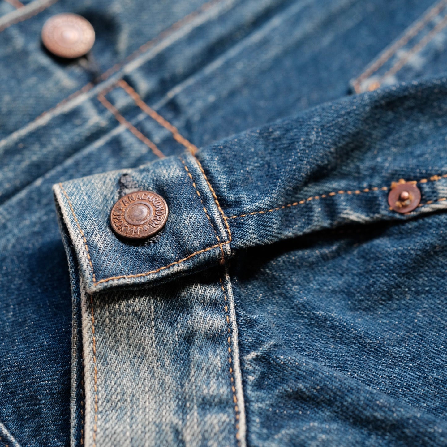 ANACHRONORM Front Tuck Denim Jacket (One Year Wash)