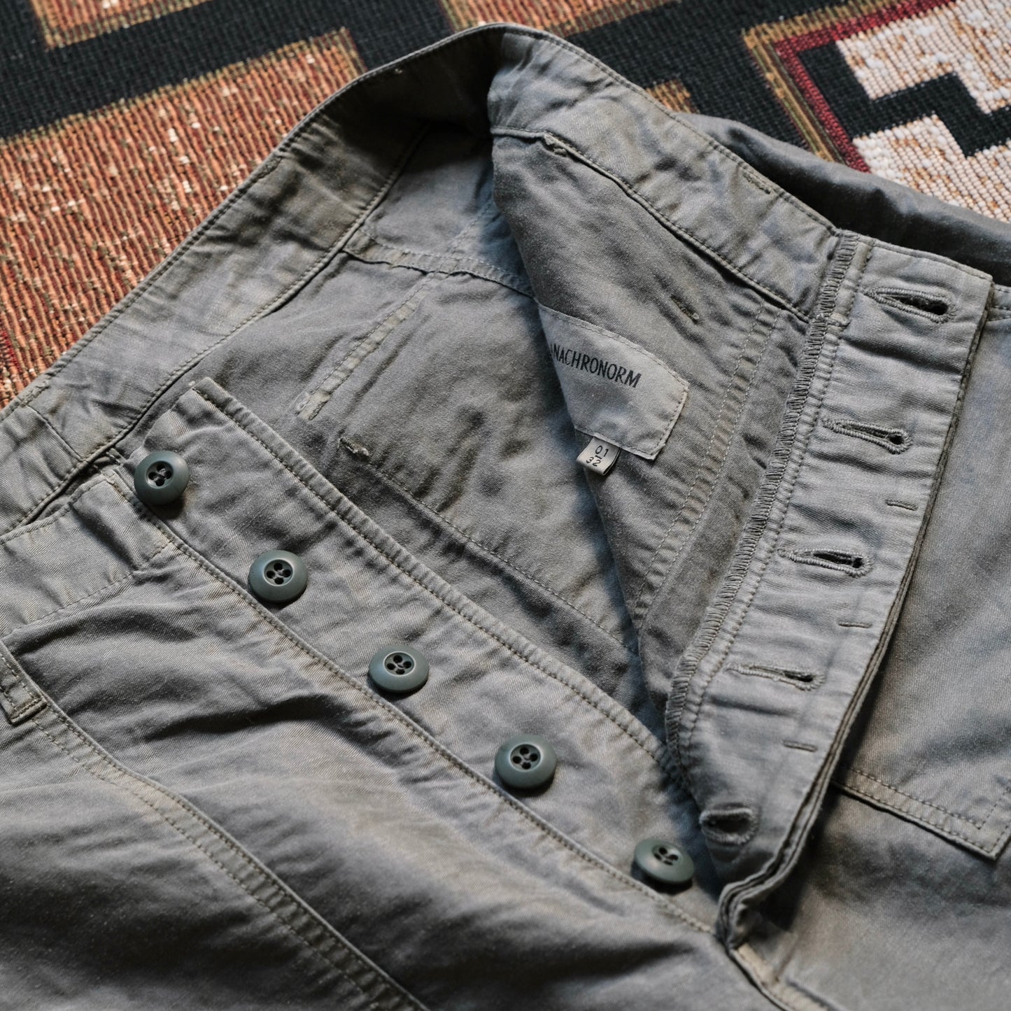 ANACHRONORM Linen Wide Baker 6P Pants