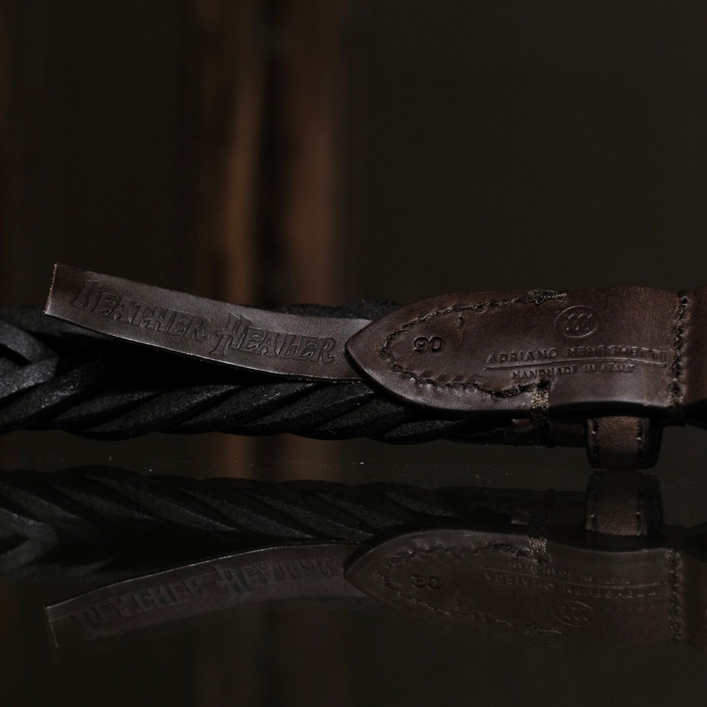 Adriano Meneghetti Ethan Hand-braided Leather Belt