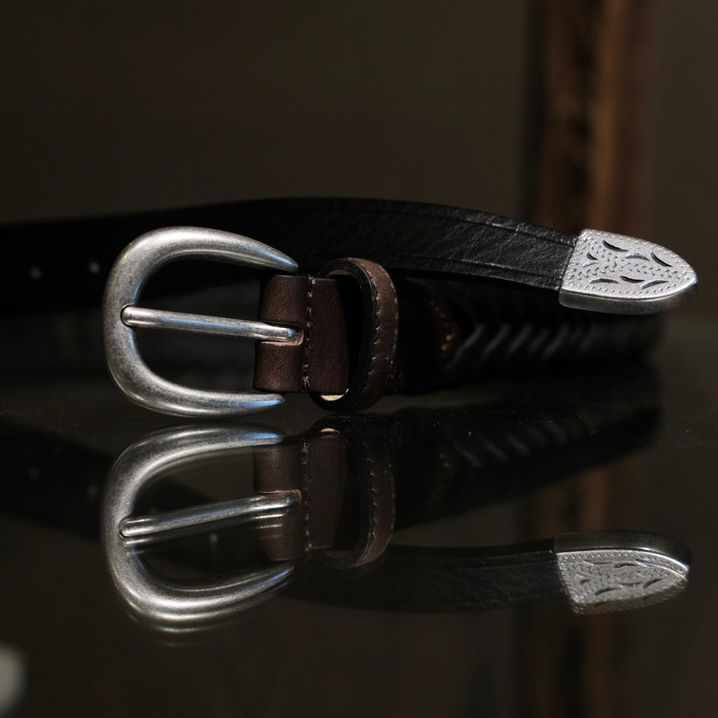 Adriano Meneghetti Ethan Hand-braided Leather Belt