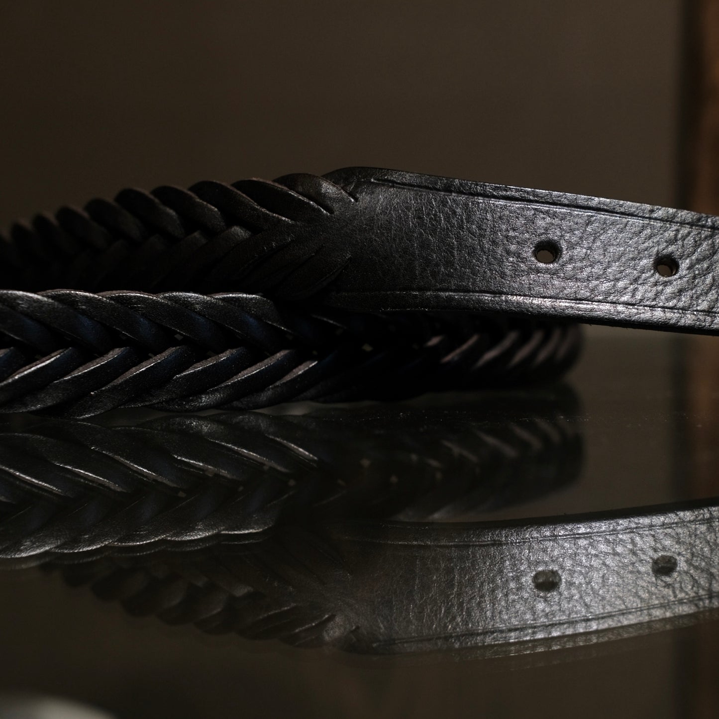 Adriano Meneghetti Ethan Hand-braided Leather Belt