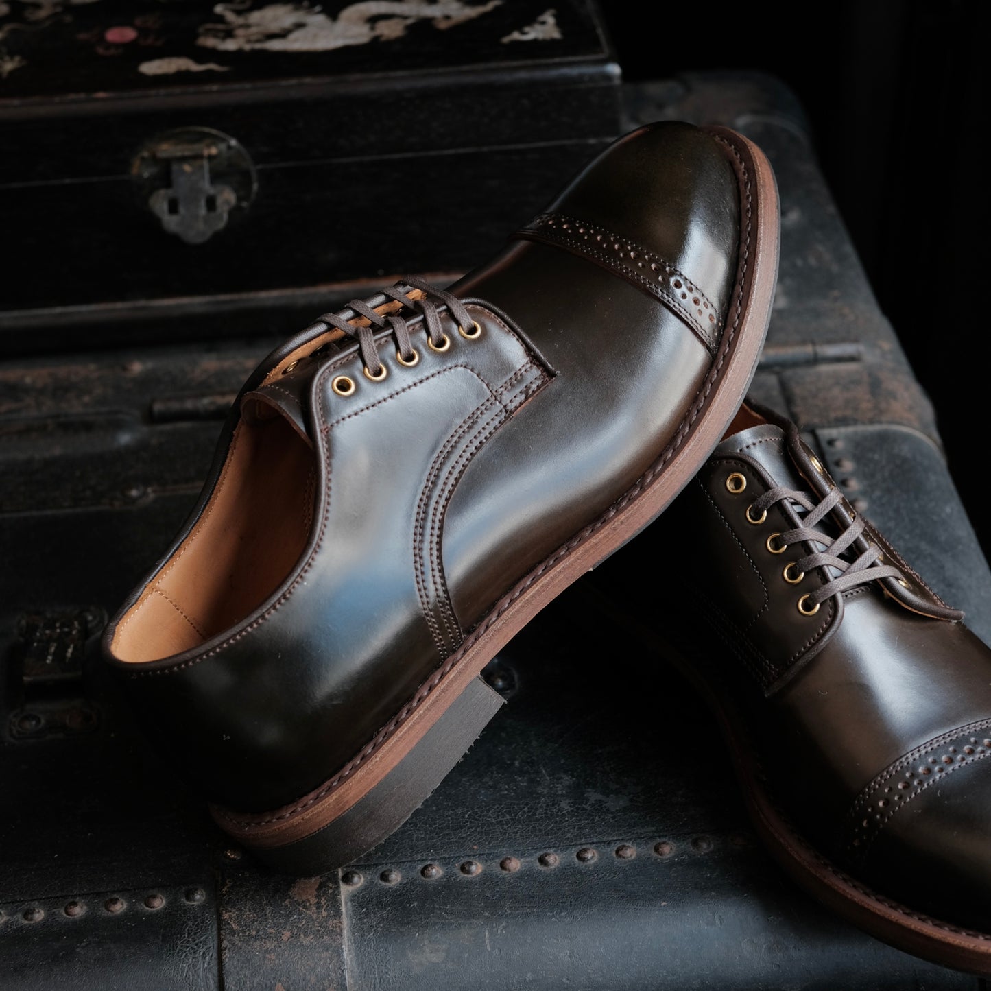 WHEEL ROBE Shell Cordovan Military Shoe