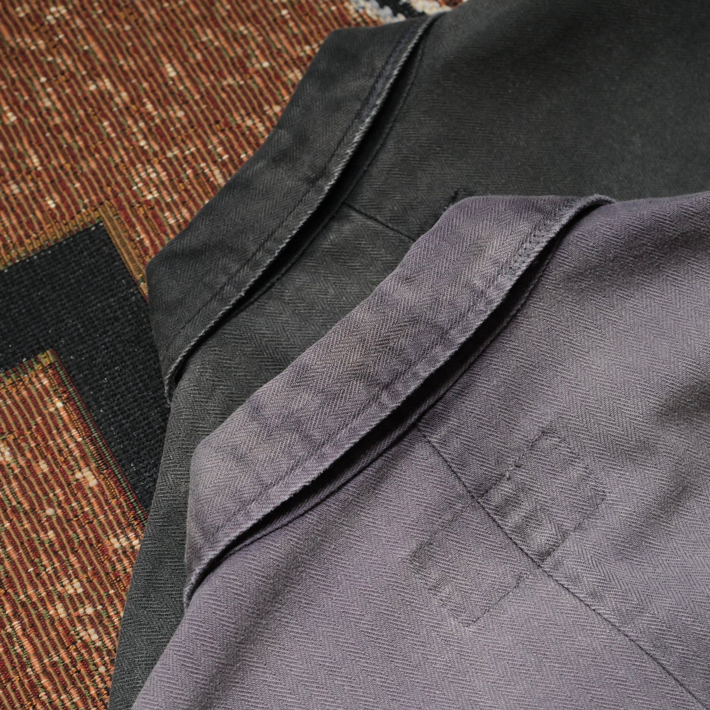 ANACHRONORM Remaked Herringbone Military Shirt Jacket