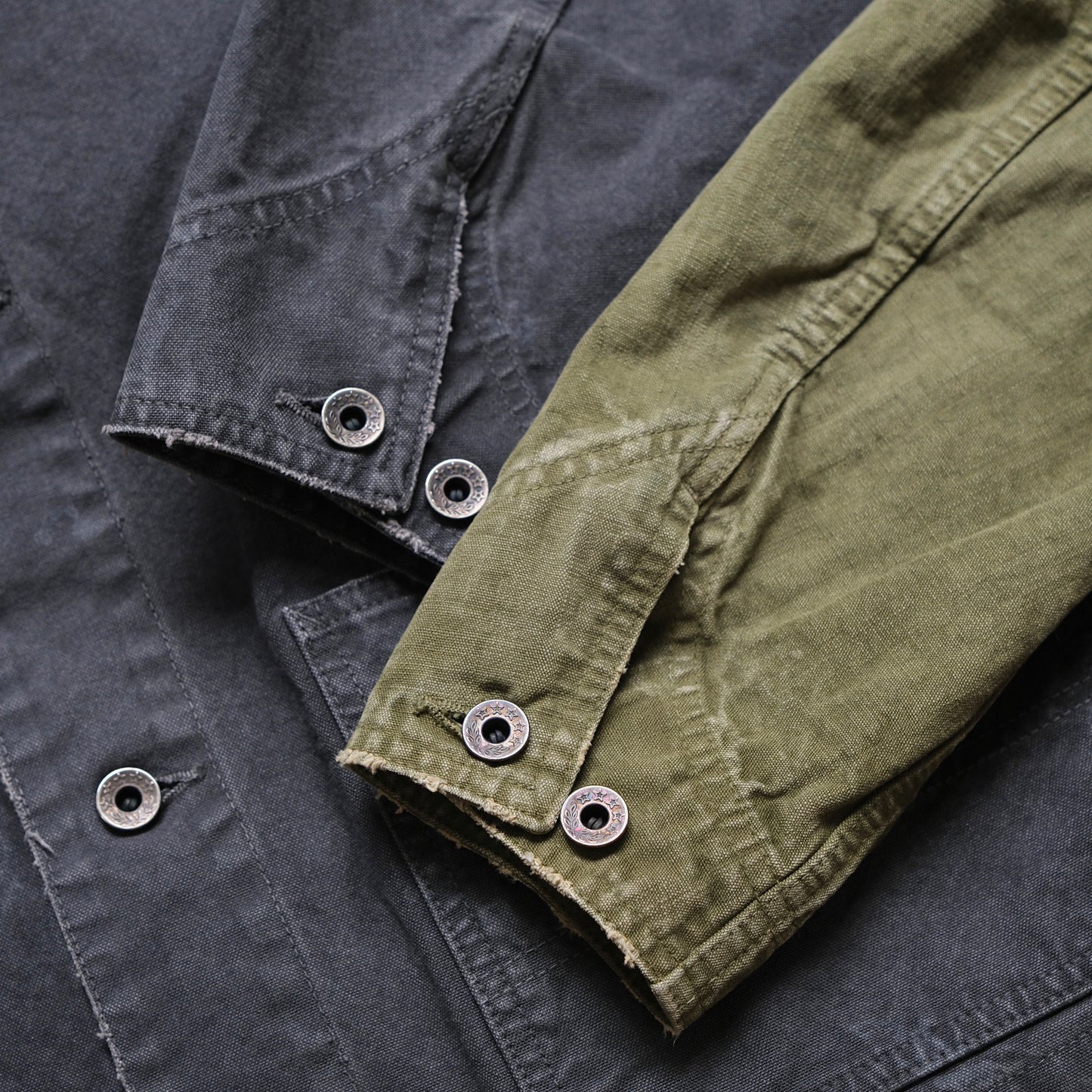FULL COUNT Tent Cloth Chore Jacket (Vintage Effect)