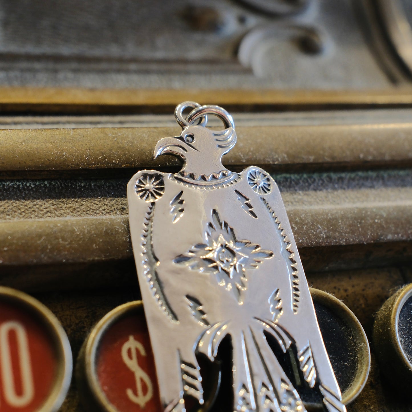 Dear Blossom Engraved Thunderbird (T-137)