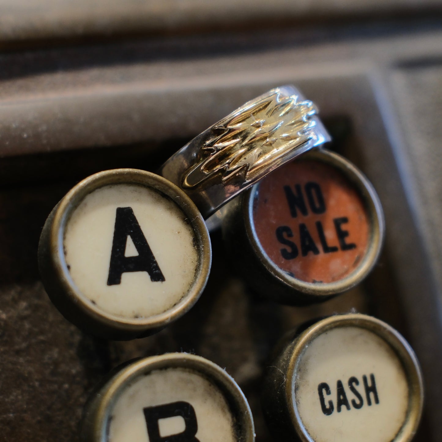 Dear Blossom K18 Gold Chimayo Ring (R-086)