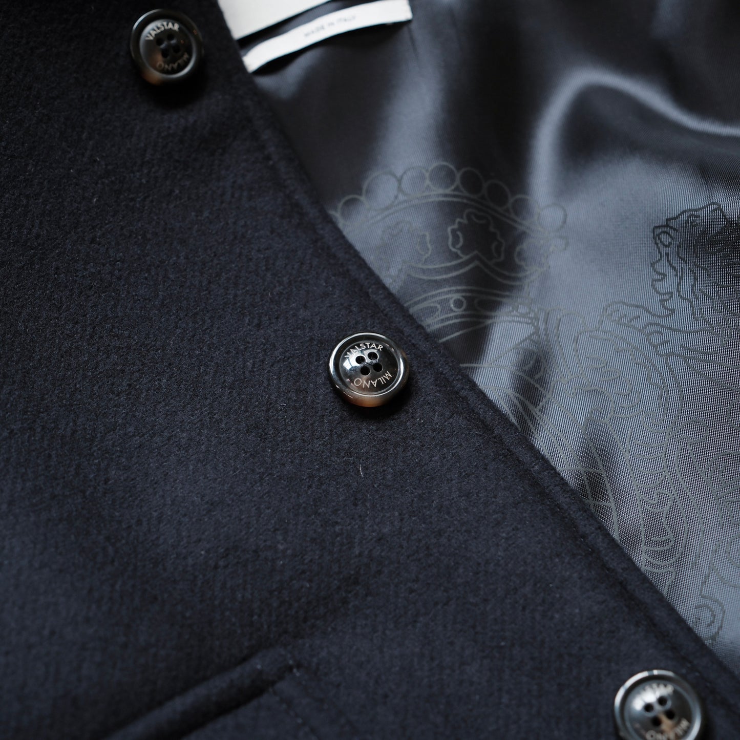 Valstar Virgin Wool Felt Bomber Jacket