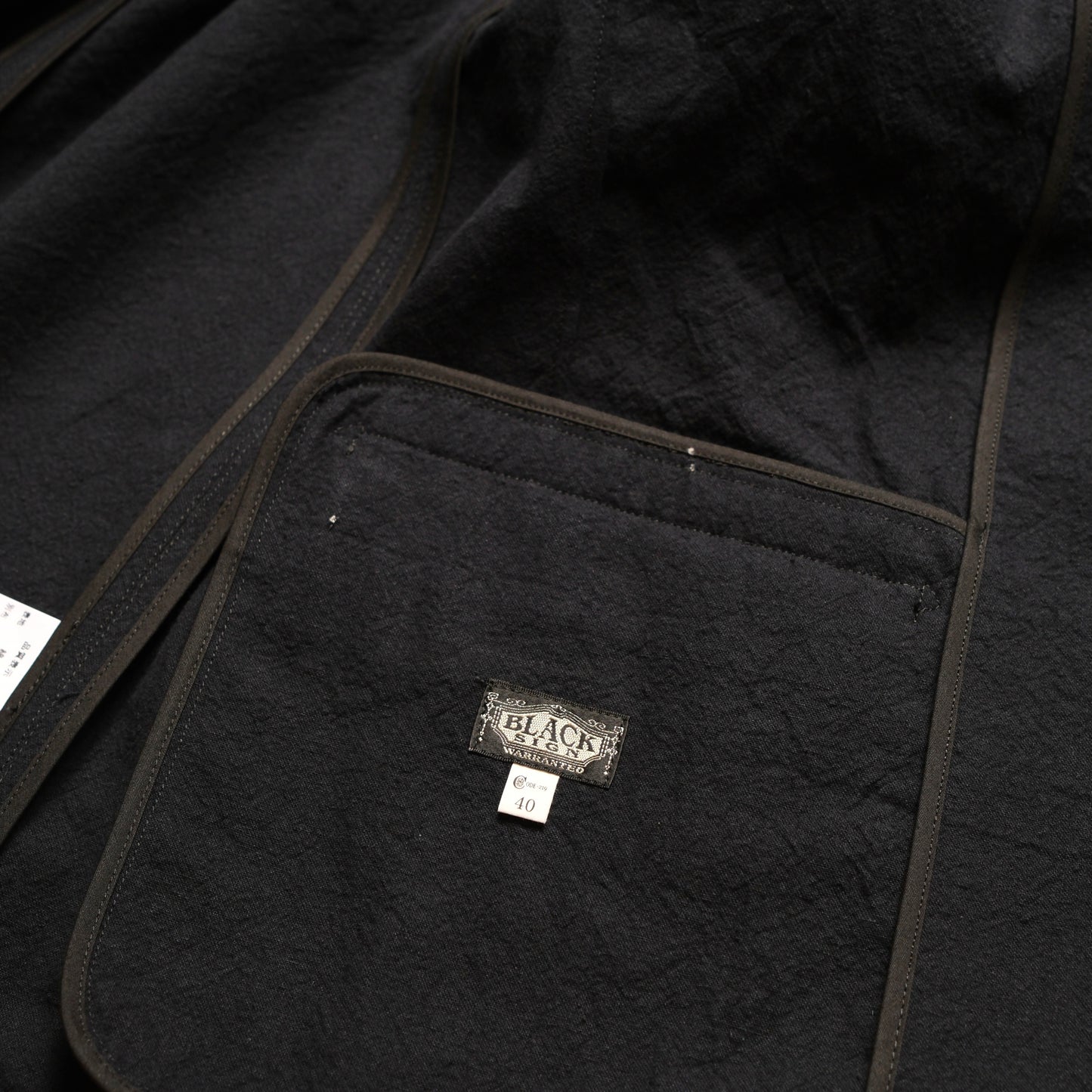 BLACK SIGN Ancient Cloth Butler A Jacket