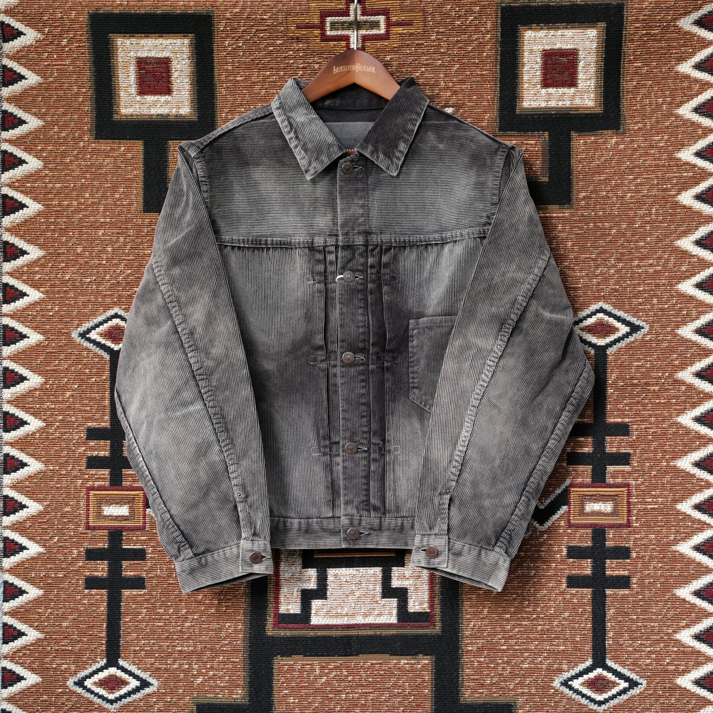 ANACHRONORM Sulfur Dyed Corduroy Front Tuck Jacket