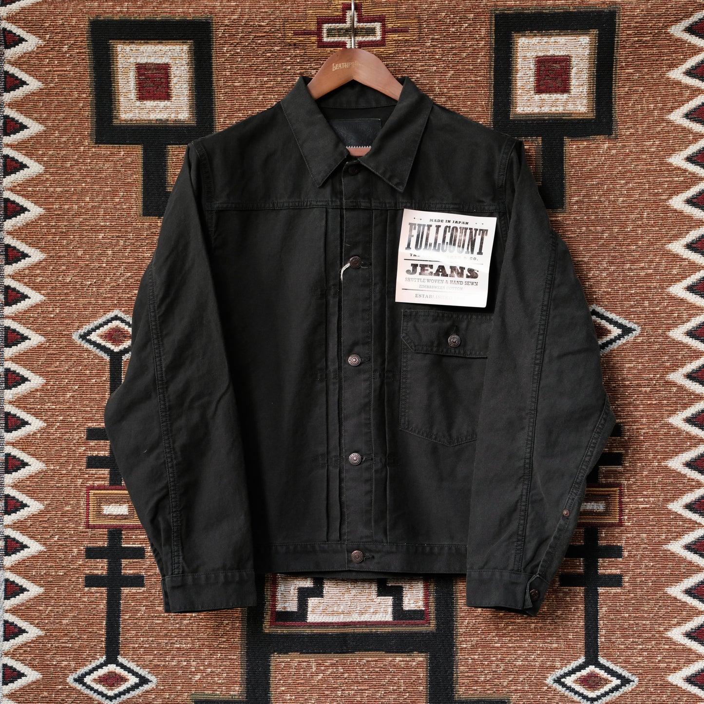 FULL COUNT Type 1 Black Dobby Cloth Jacket (2107)