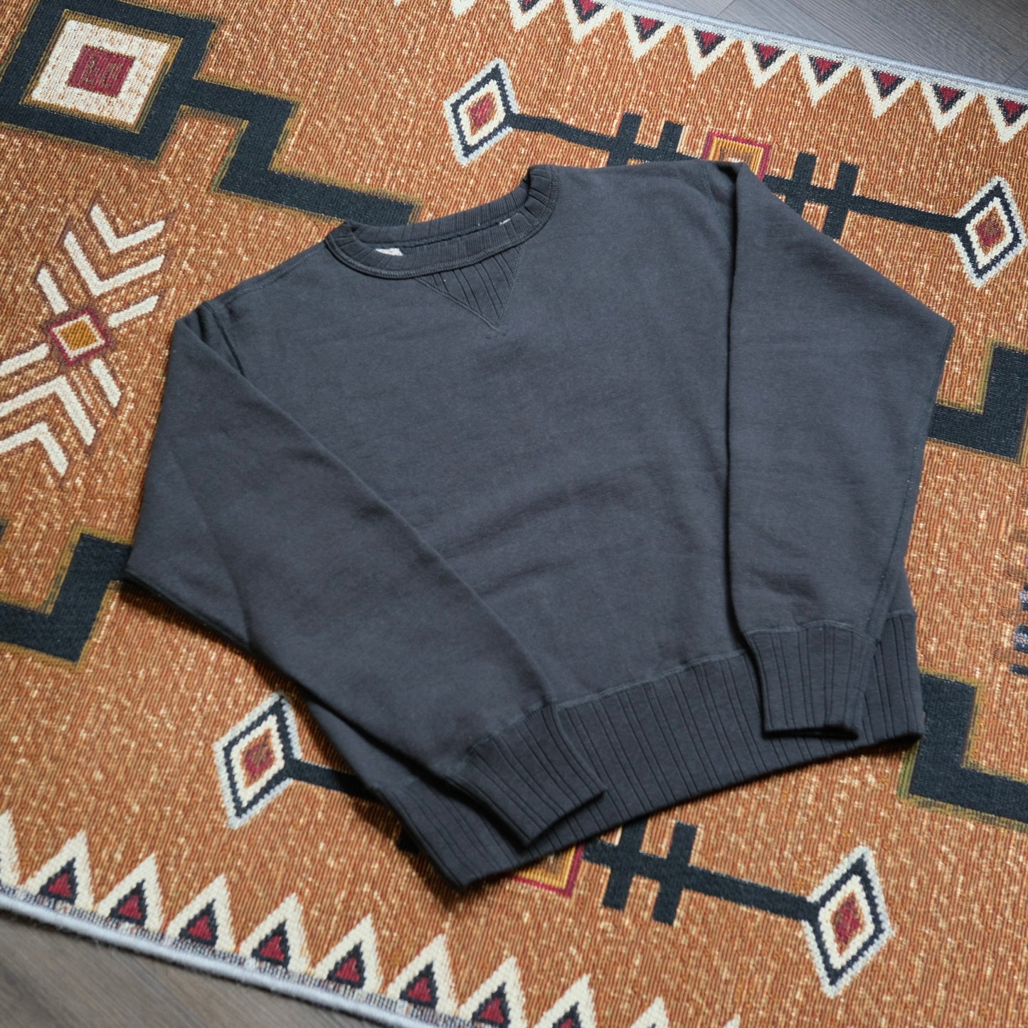 FULL COUNT Double V Set In Sleeve Mother Cotton