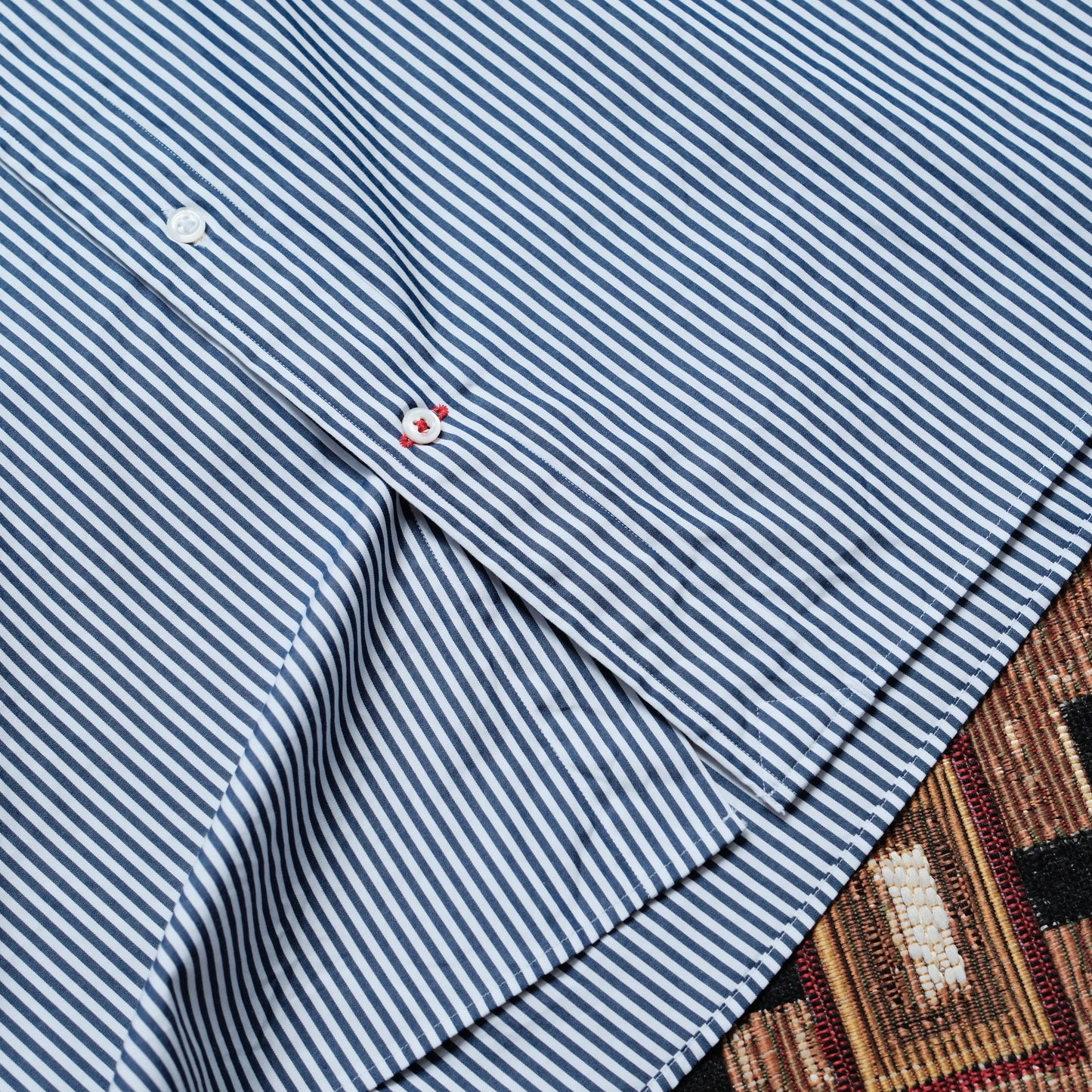 HAND ROOM Broad Stripe Button Down Shirt