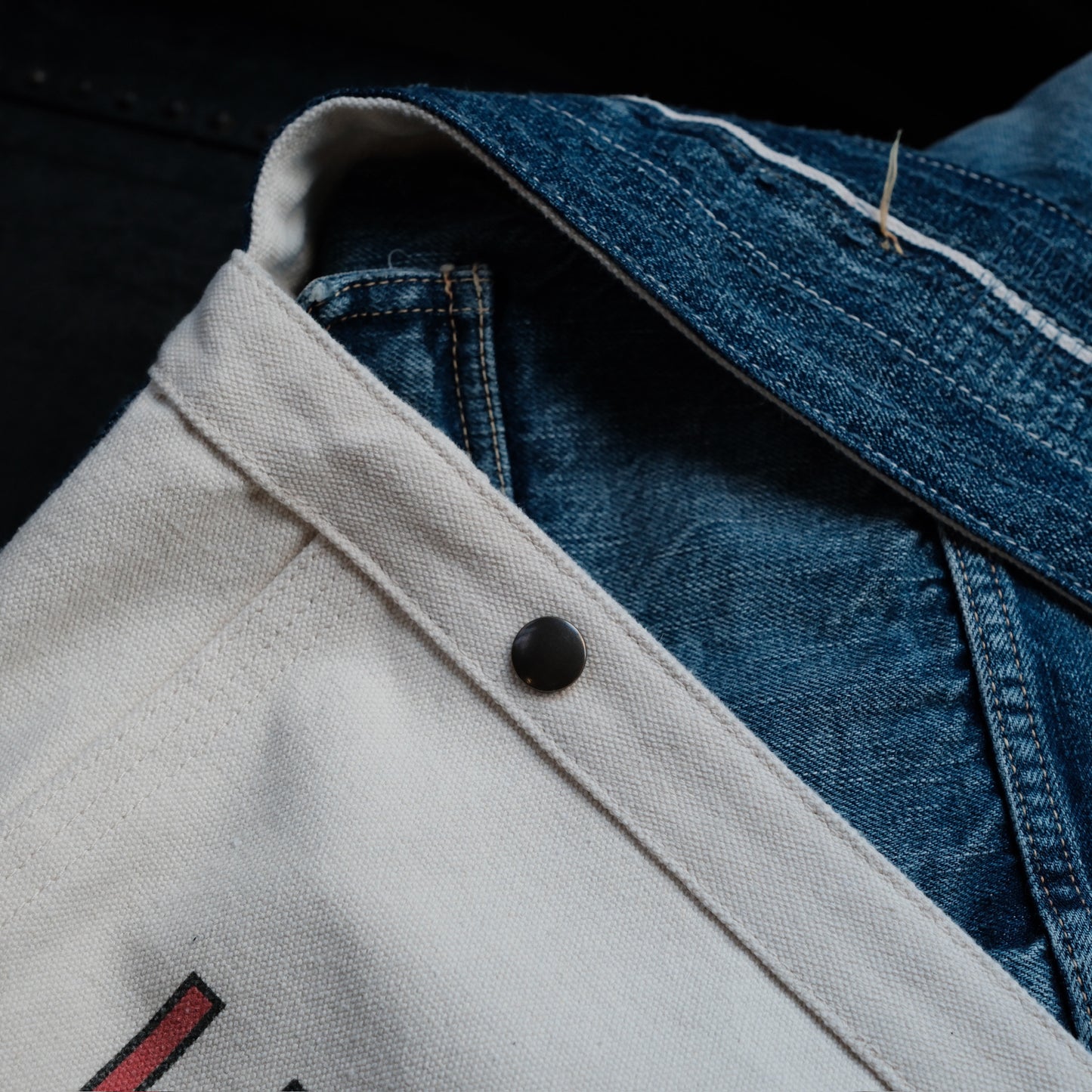 L.H.F.C. Newspaper Bag (FULL COUNT DENIM REMAKE)