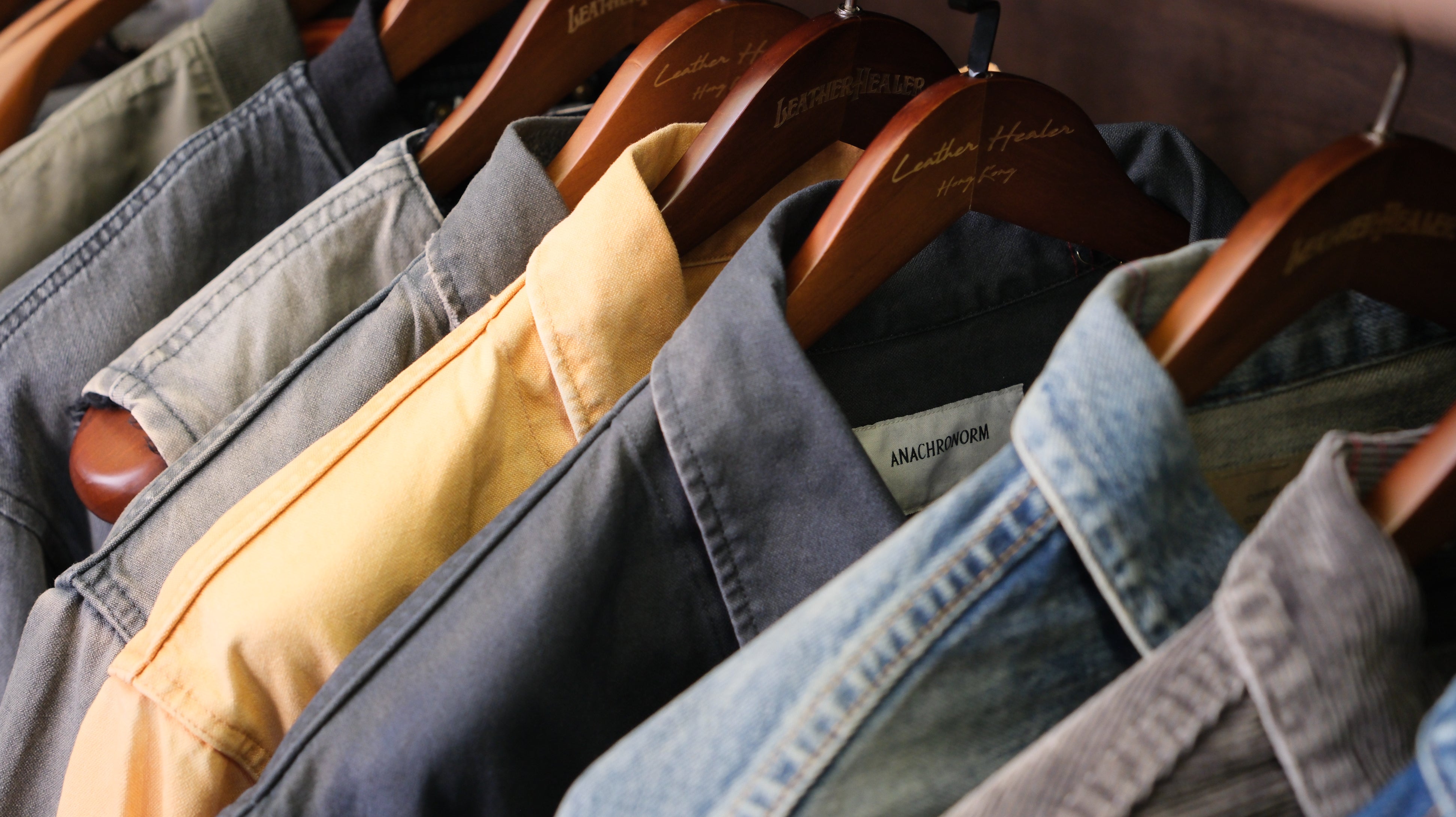 メンズ ANACHRONORM NO COLOR LONG DENIME SHIRTS
