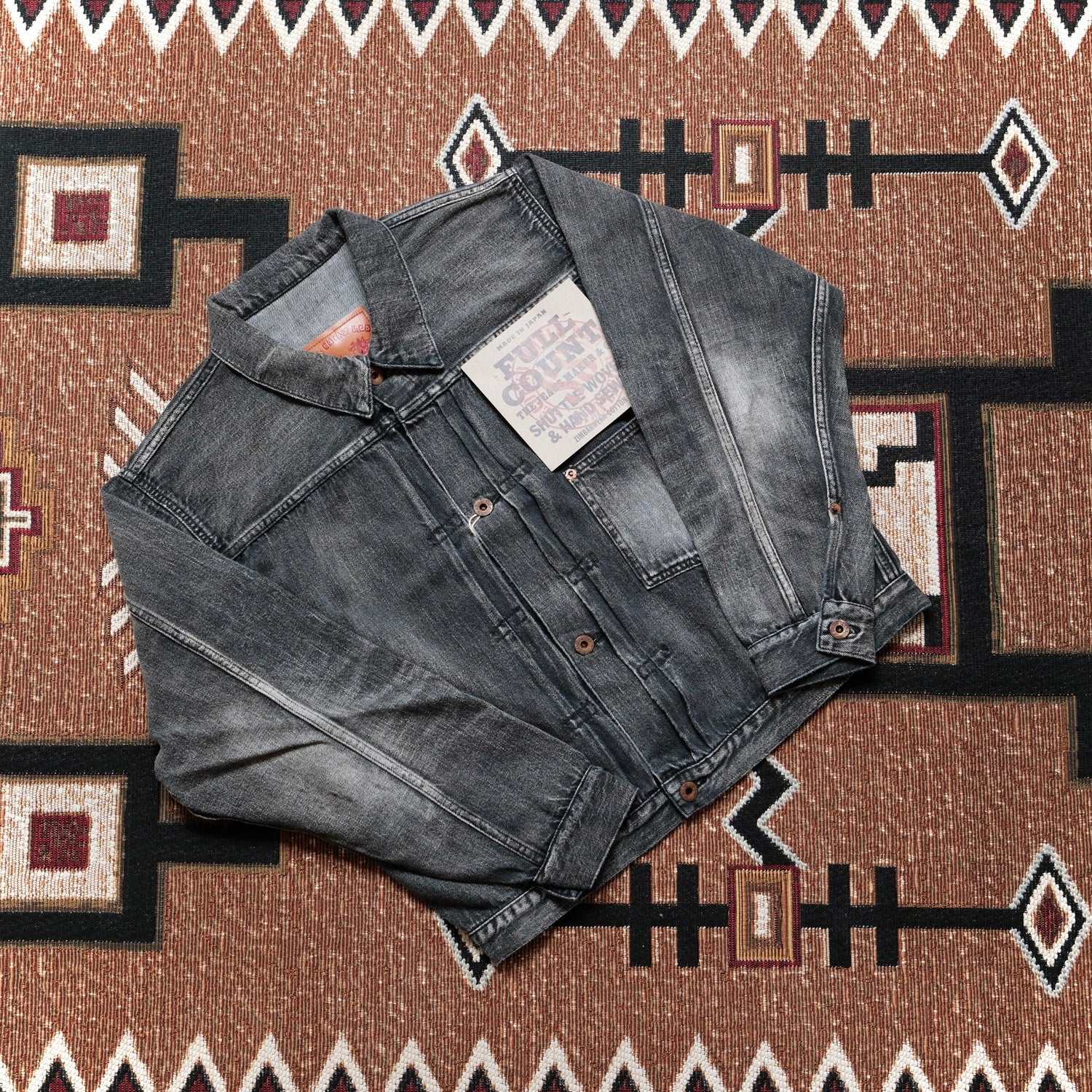 FULL COUNT WWII Model 11.5oz Black Denim Jacket HW (Master of Reality)