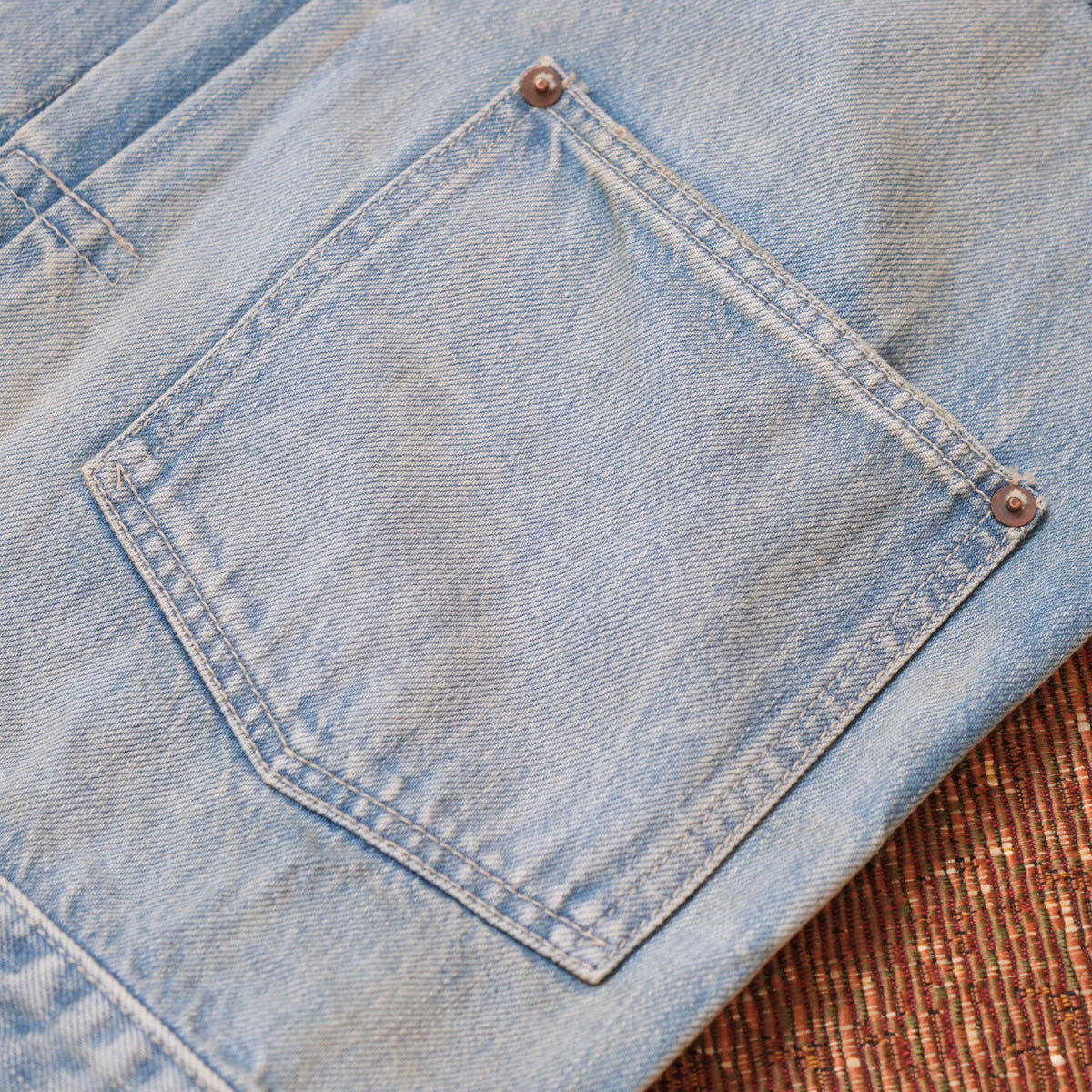 FULL COUNT Classic Pleated Denim Jacket (Hand Wash)