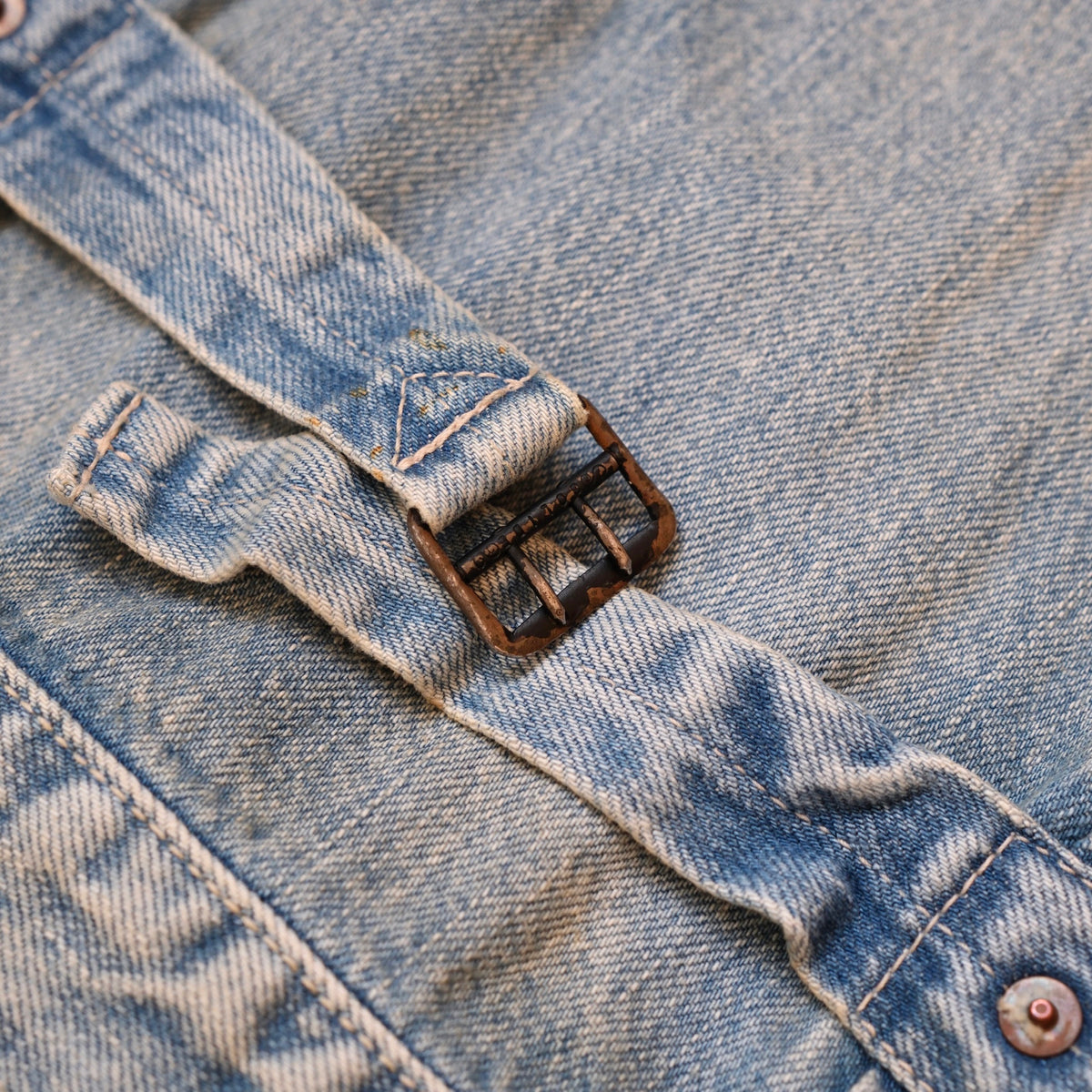FULL COUNT Classic Pleated Denim Jacket (Hand Wash)