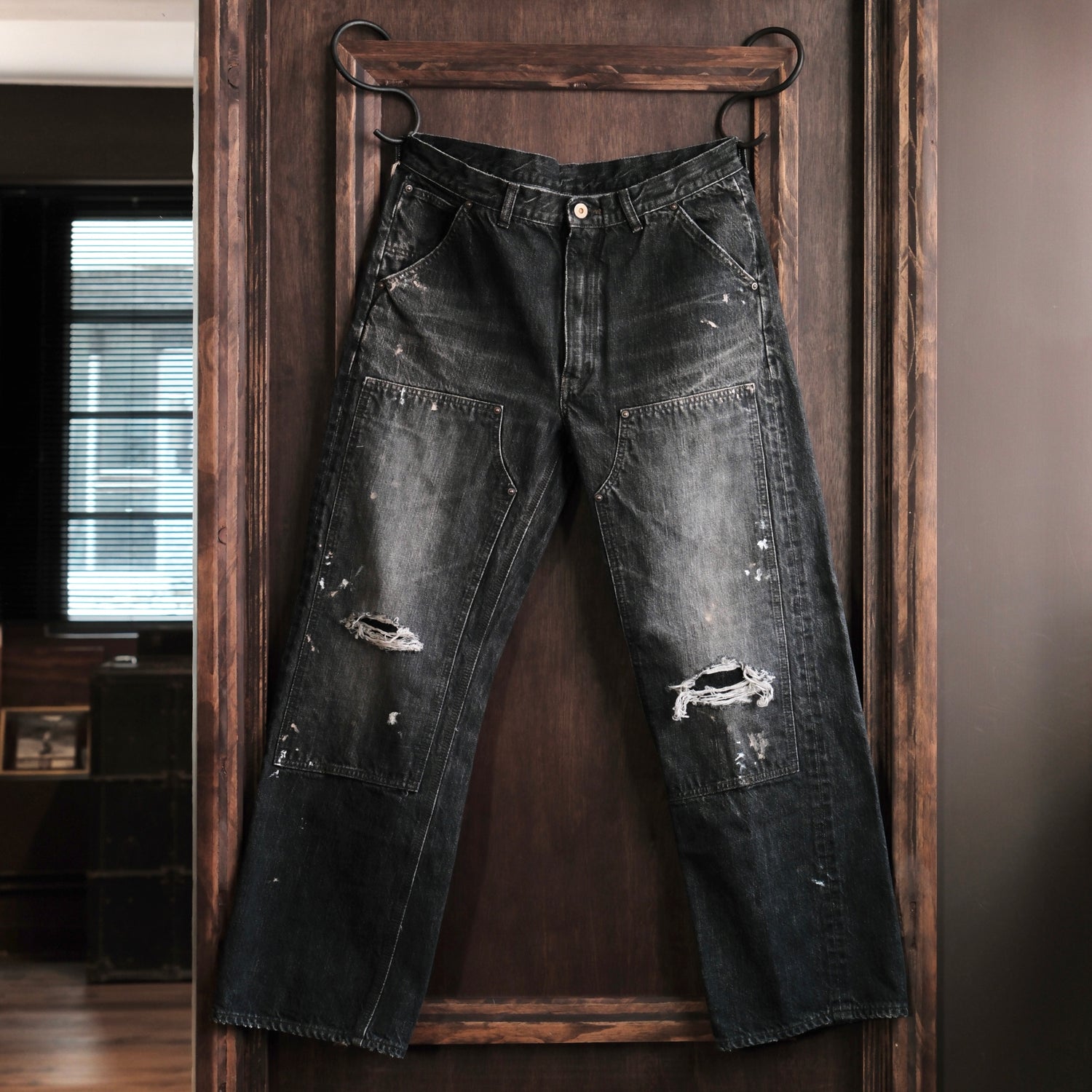 [PRE-ORDER] LEATHER HEALER x FULL COUNT Vintage Washed Distressed Double Knee Selvedge Denim (LH 10th Anniversary Limited Edition)