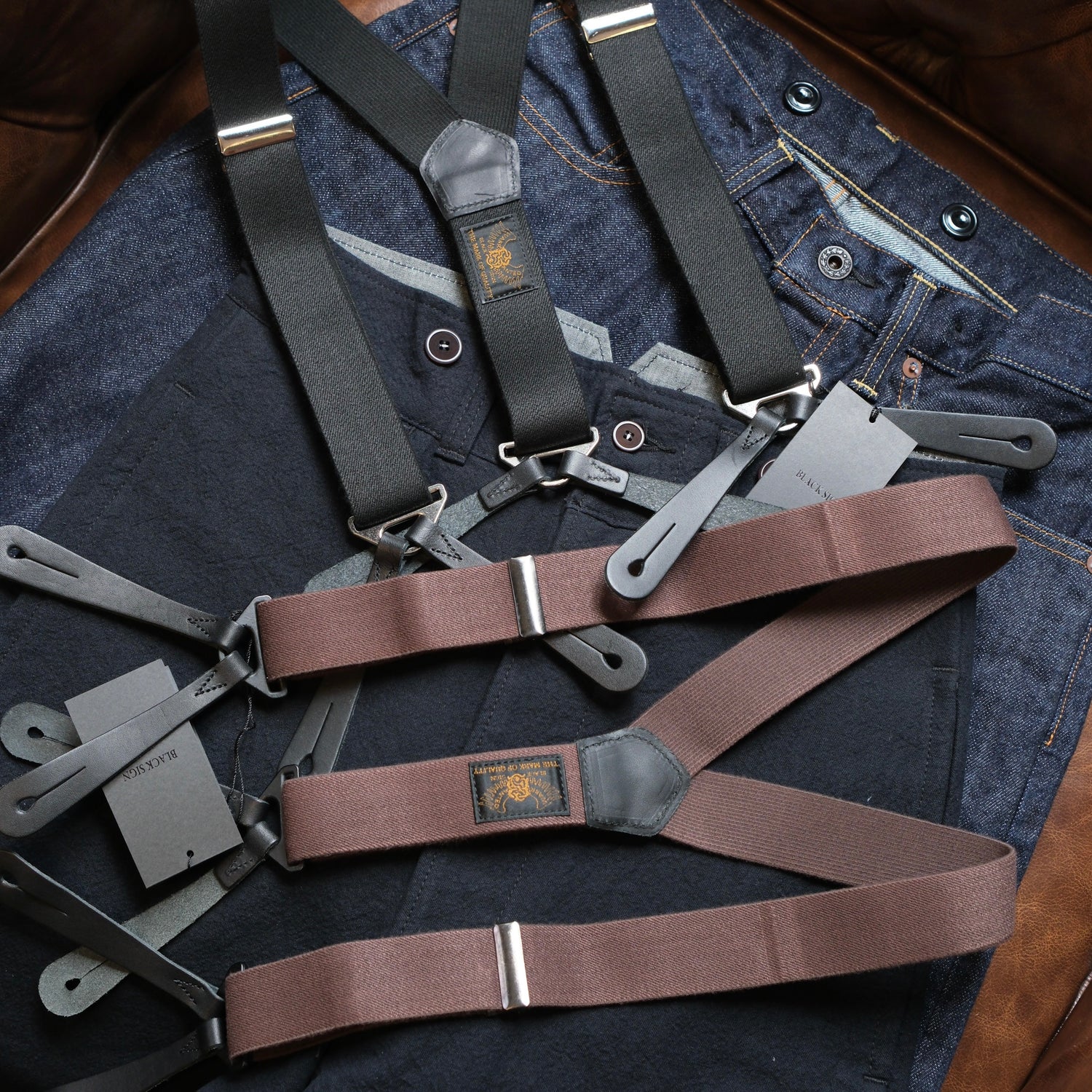 BLACK SIGN Military Suspender