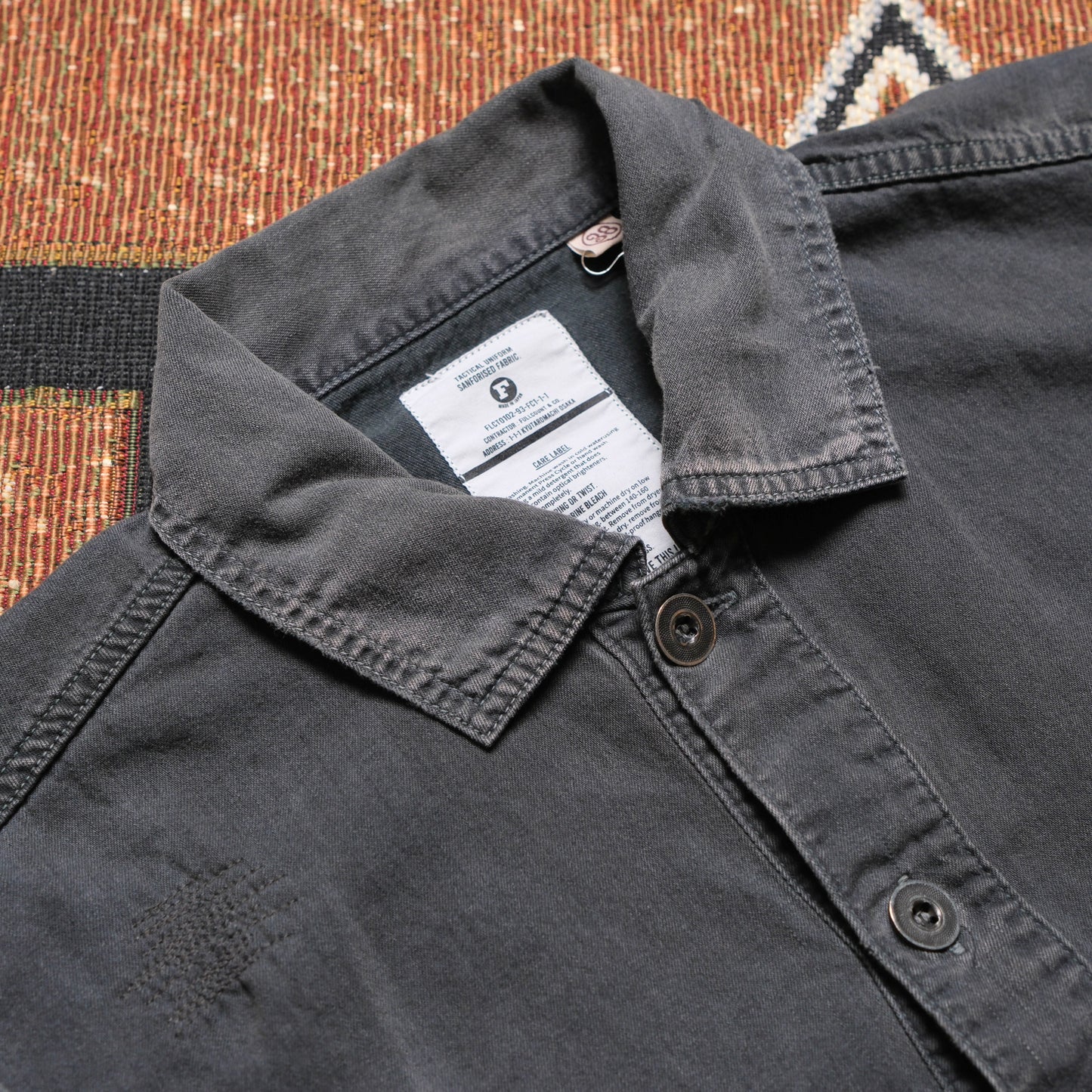 FULL COUNT US Army Denim Pullover Shirt (Vintage Effect)
