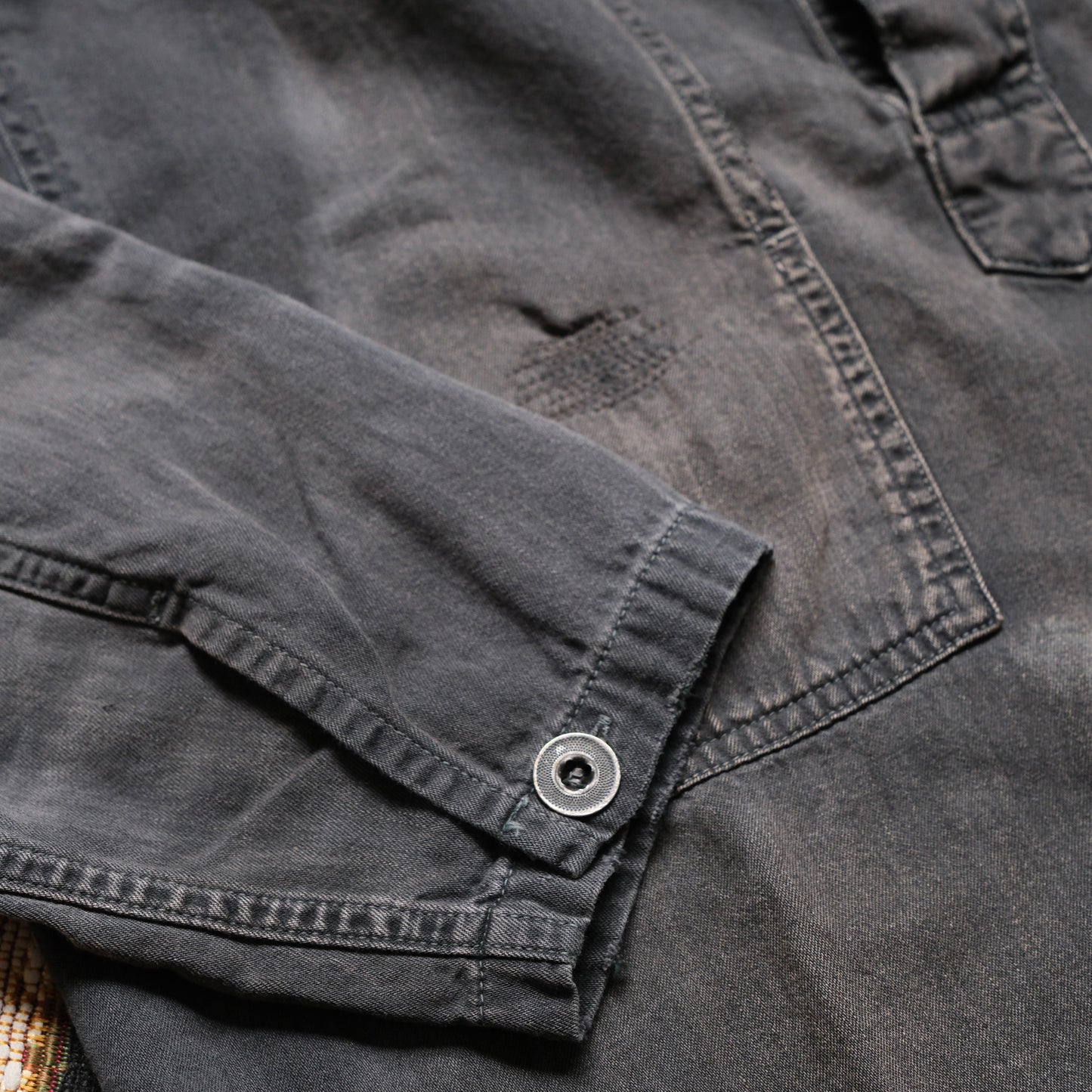 FULL COUNT US Army Denim Pullover Shirt (Vintage Effect)