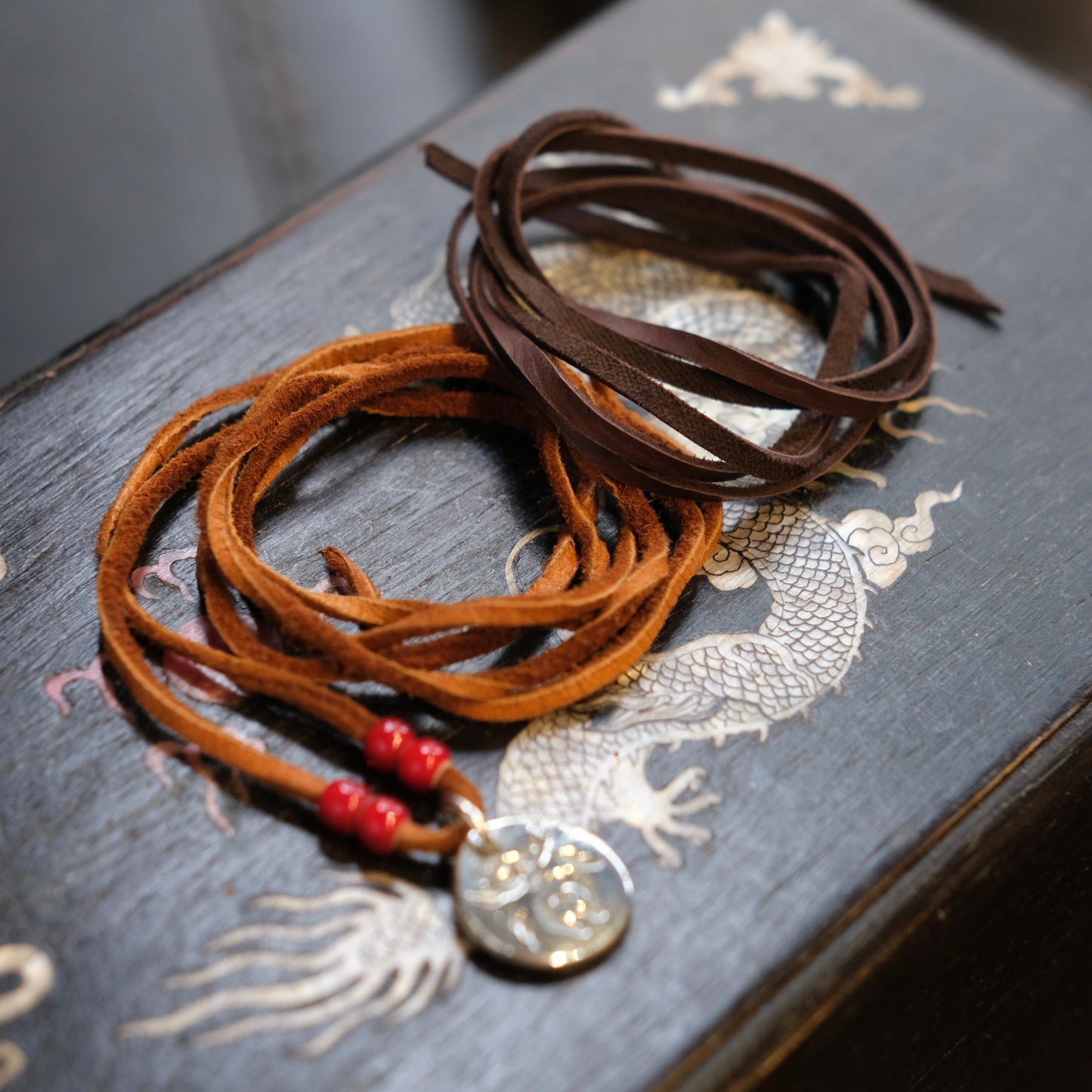 Dear Blossom Deer Leather Strap