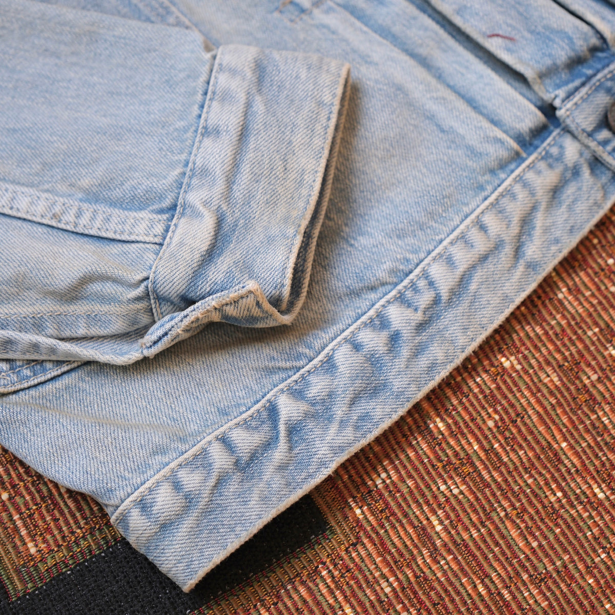 FULL COUNT Classic Pleated Denim Jacket (Hand Wash)