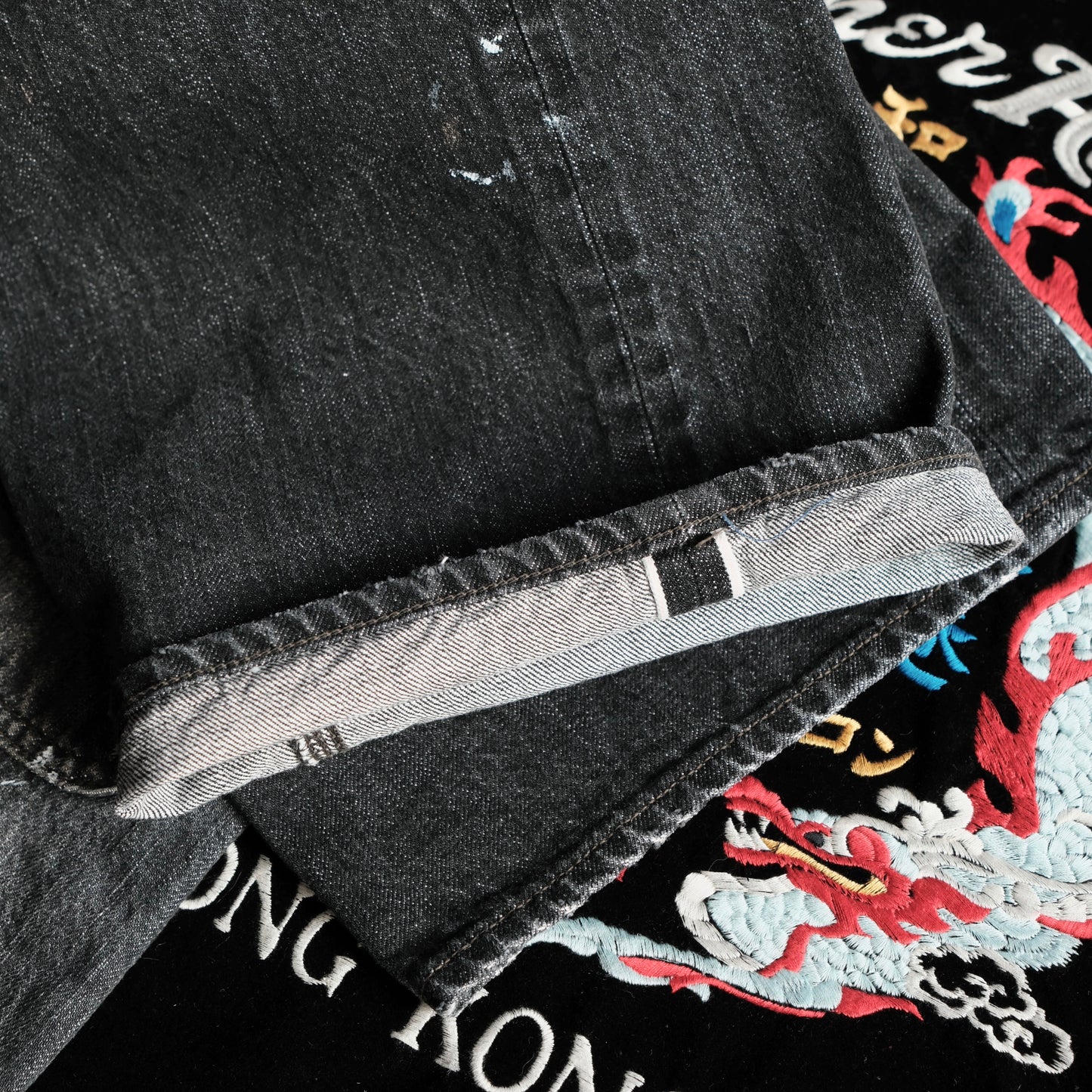 [PRE-ORDER] LEATHER HEALER x FULL COUNT Vintage Washed Distressed Double Knee Selvedge Denim (LH 10th Anniversary Limited Edition)