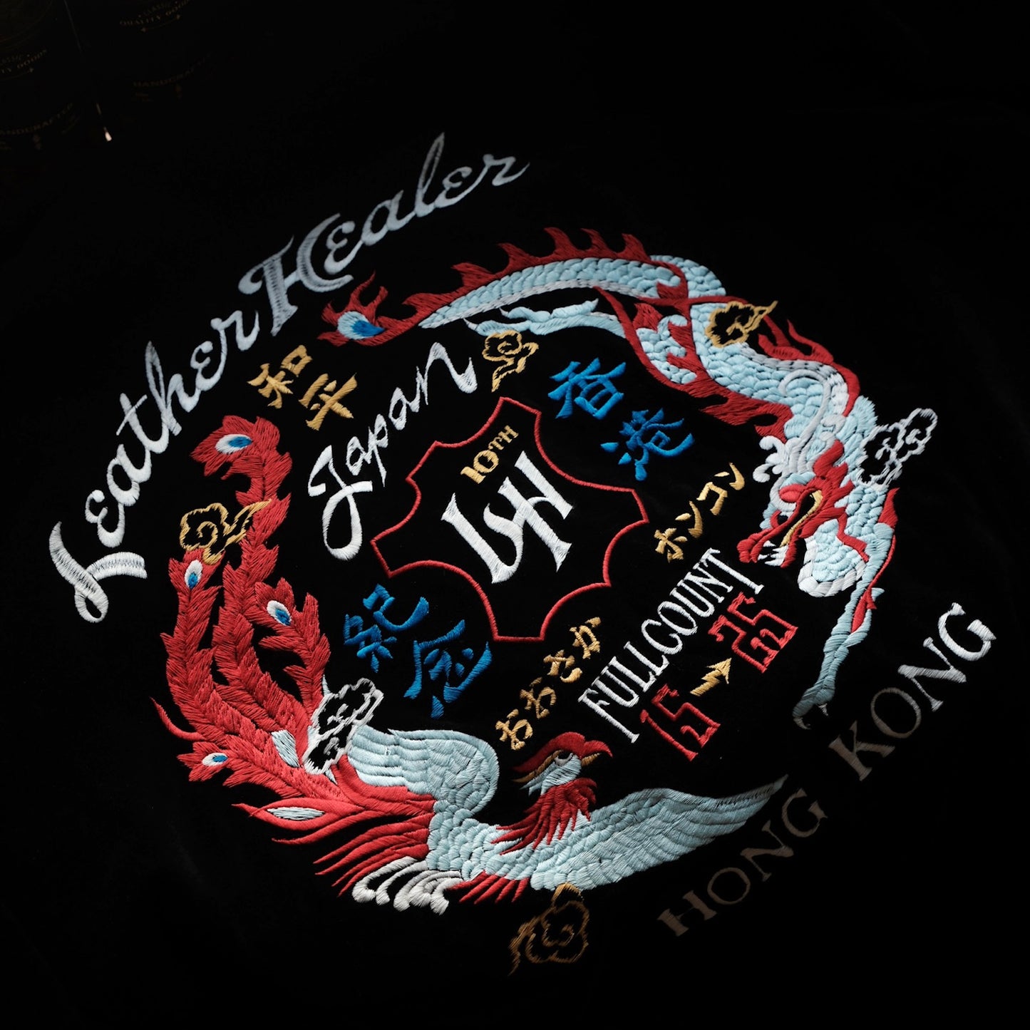 [PRE-ORDER] LEATHER HEALER x FULL COUNT Dragon & Phoenix Souvenir Jacket & Souvenir Porcelain Plate Set (LH 10th Anniversary Limited Edition)