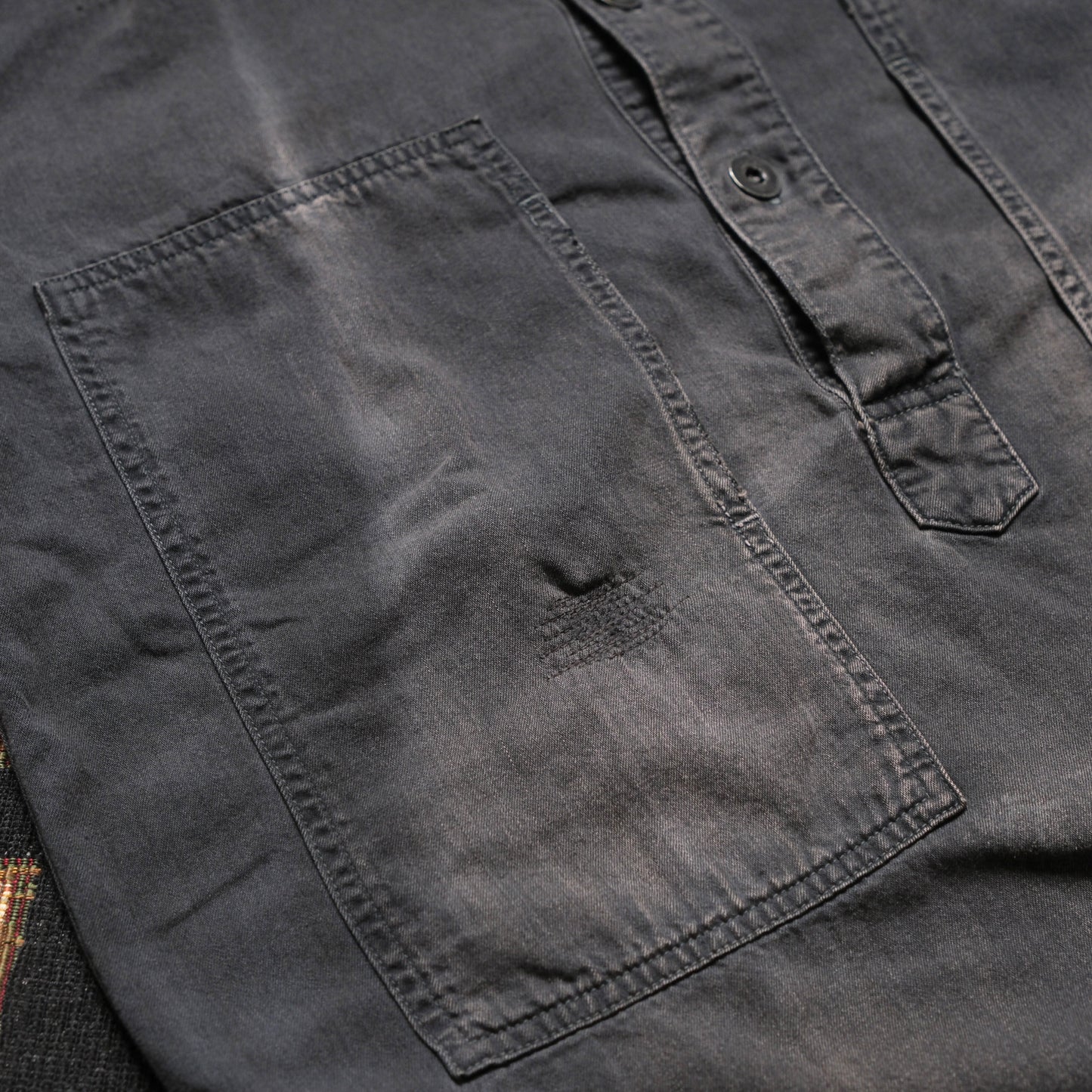 FULL COUNT US Army Denim Pullover Shirt (Vintage Effect)