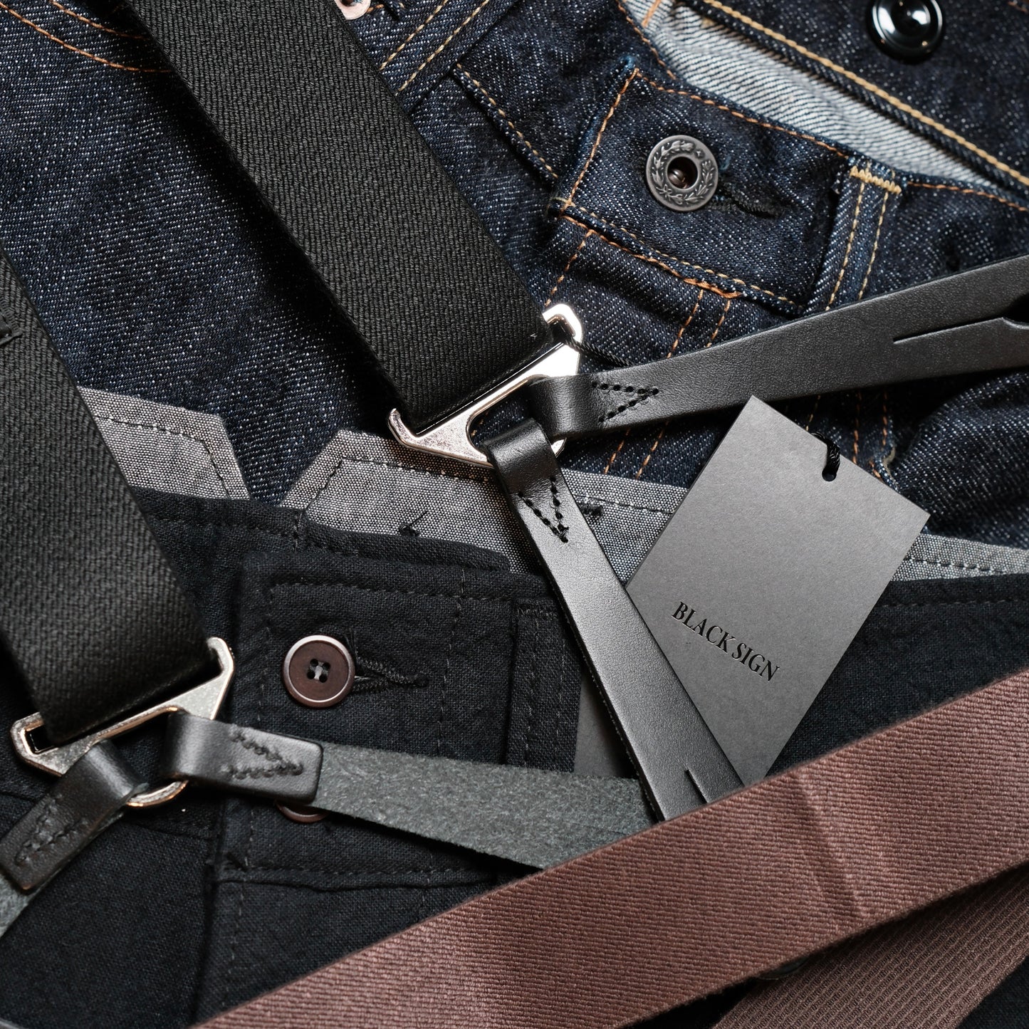 BLACK SIGN Military Suspender